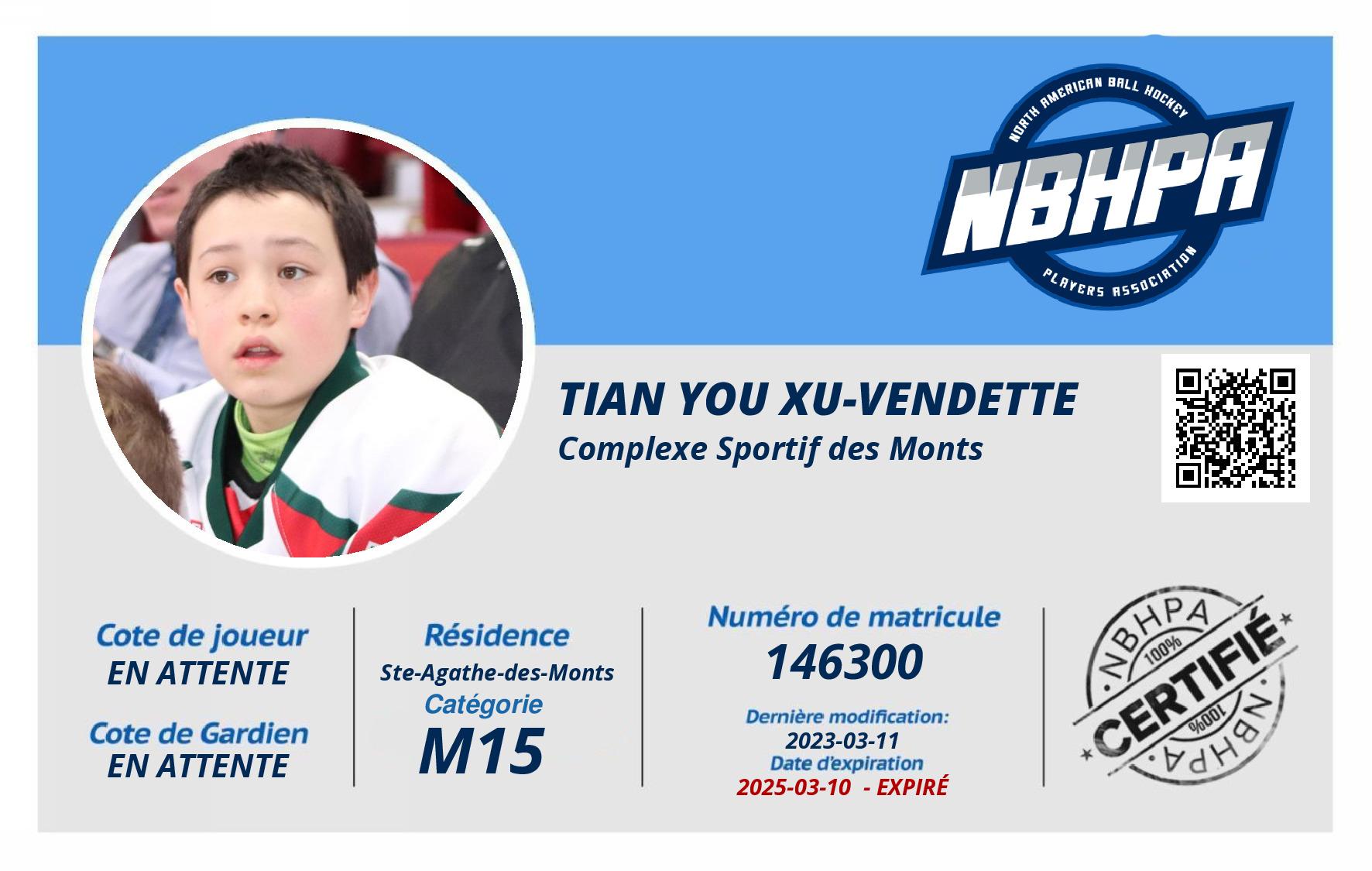 Tian You Xu-Vendette