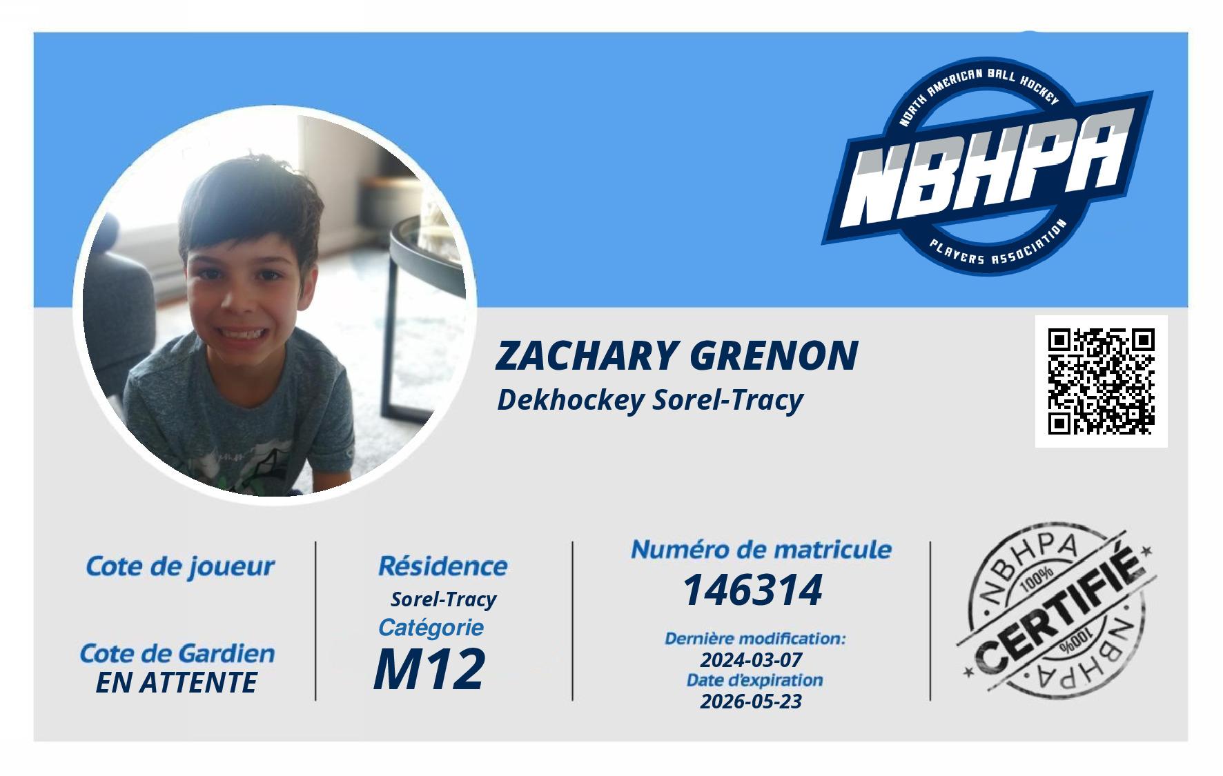 Zachary Grenon