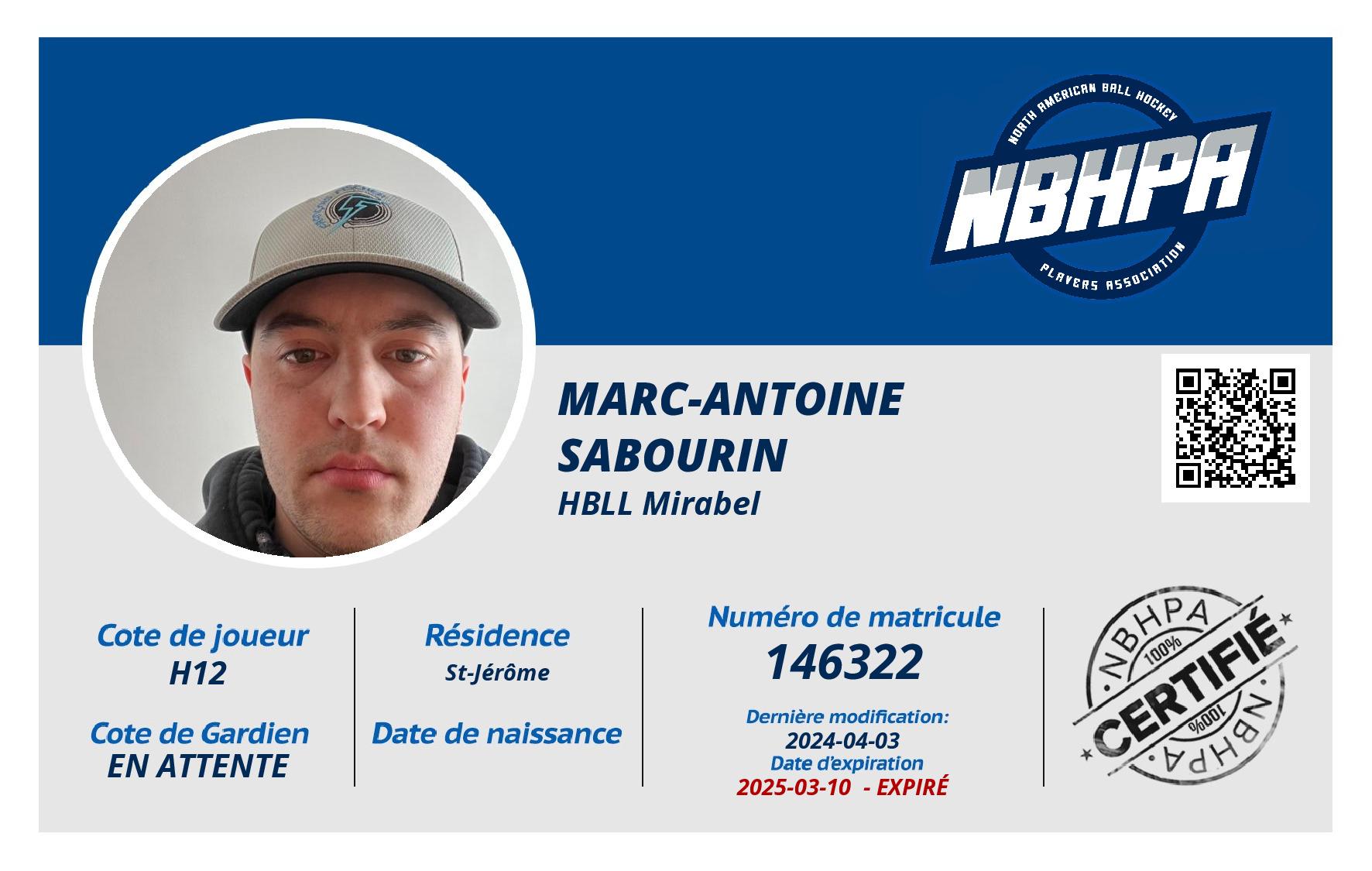 Marc-Antoine Sabourin