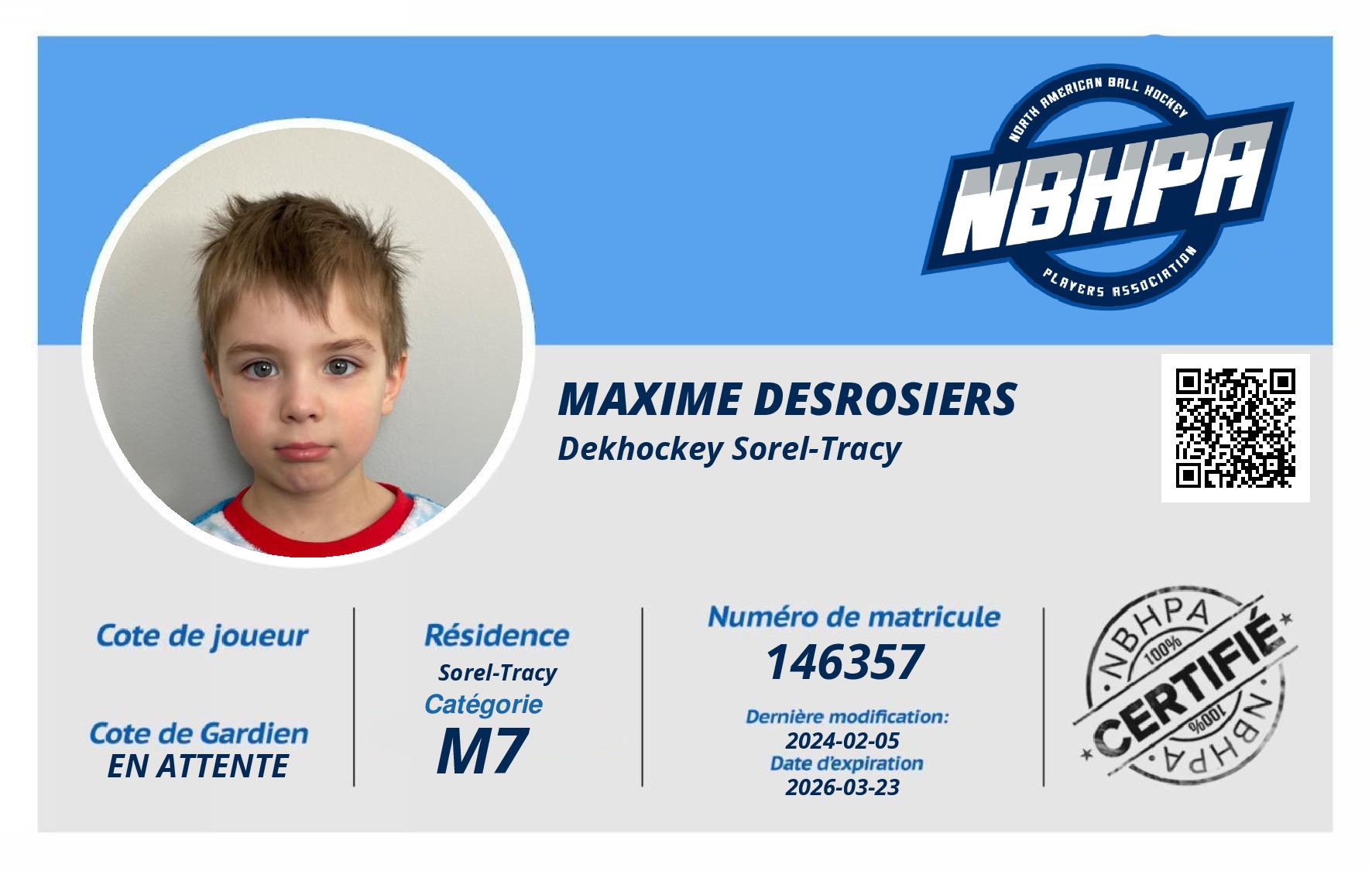 Maxime Desrosiers