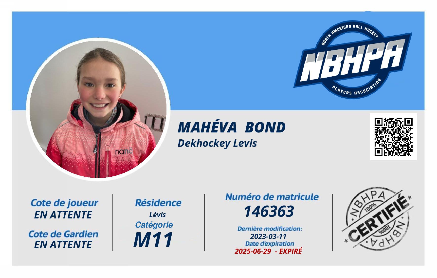 Mahéva  Bond