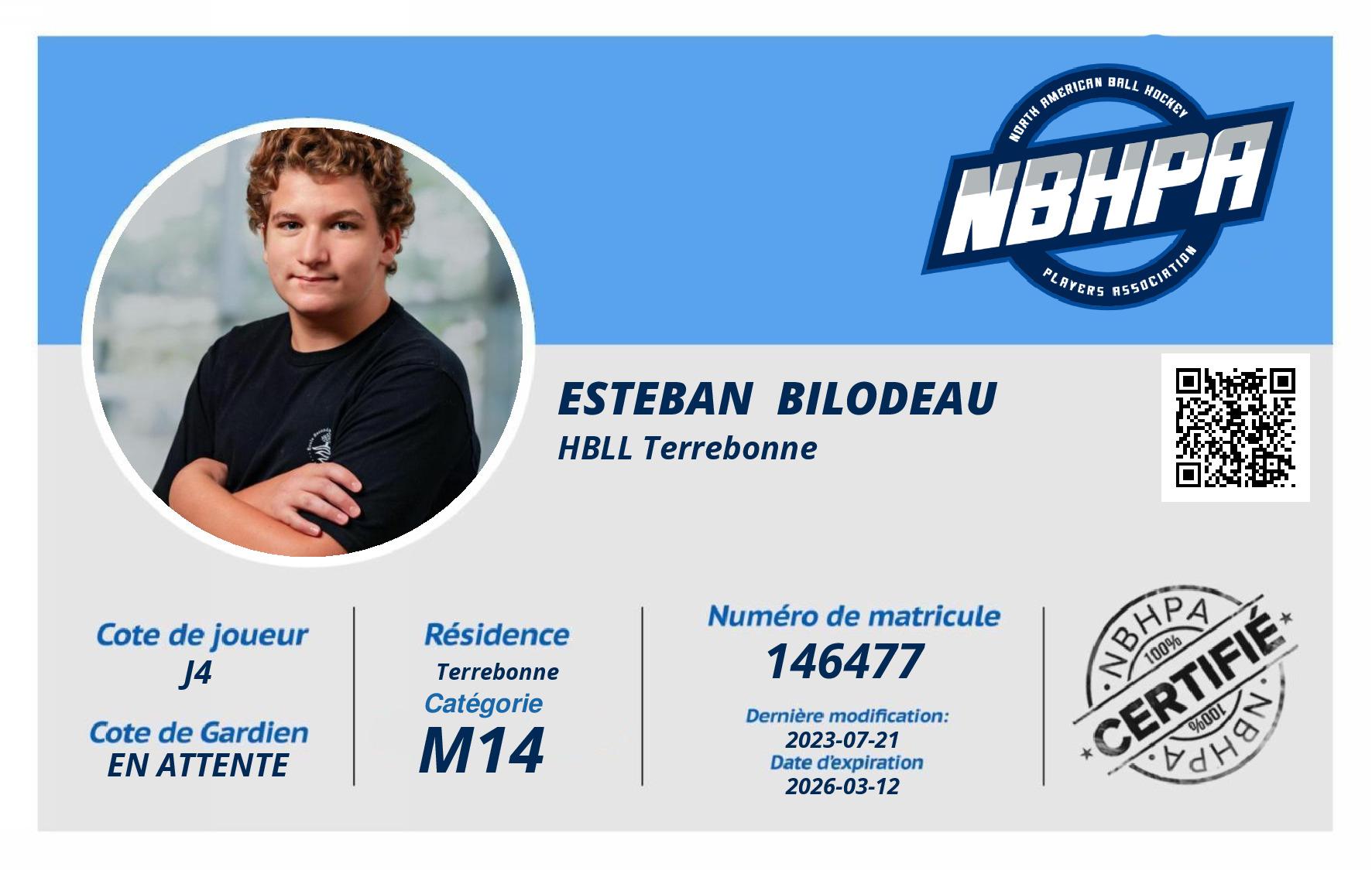 Esteban  Bilodeau