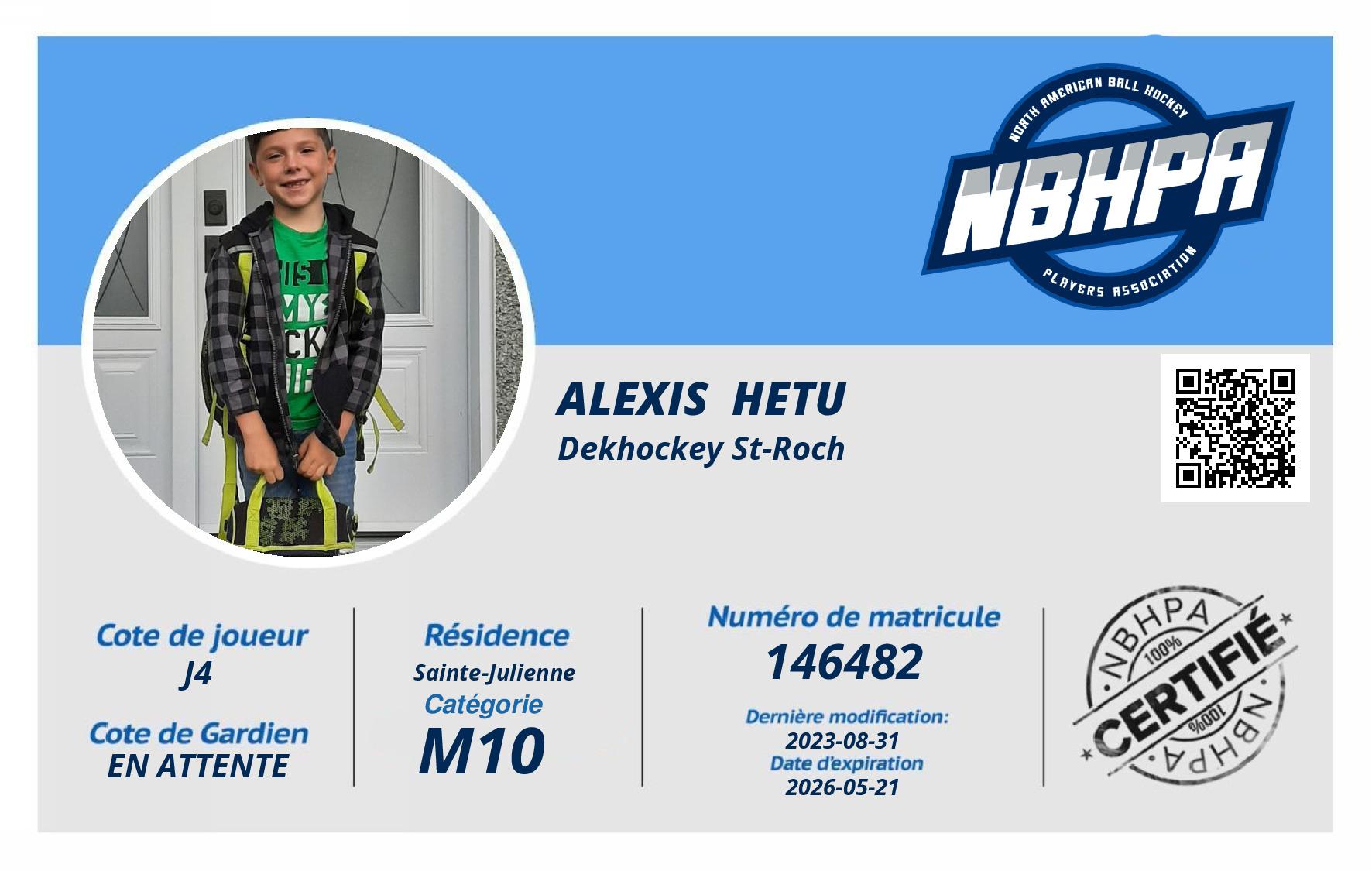 Alexis  Hetu