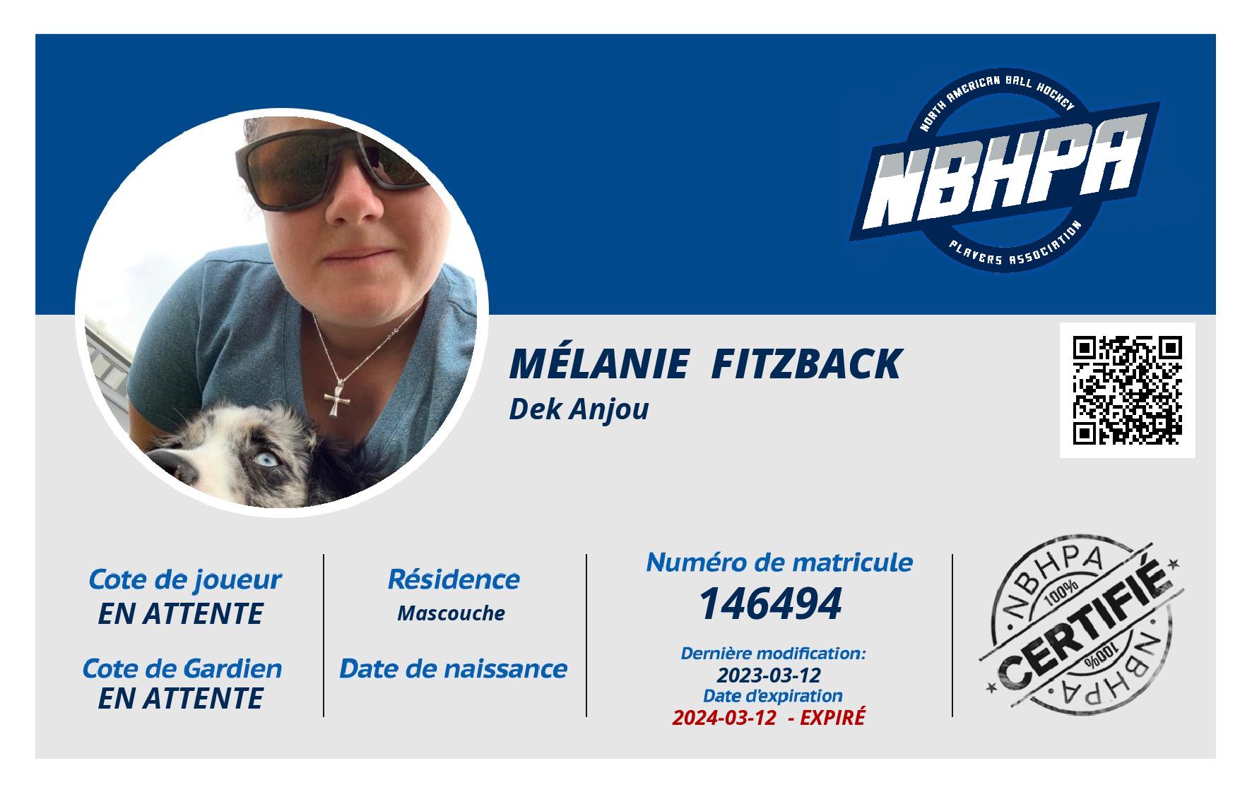 Mélanie  Fitzback