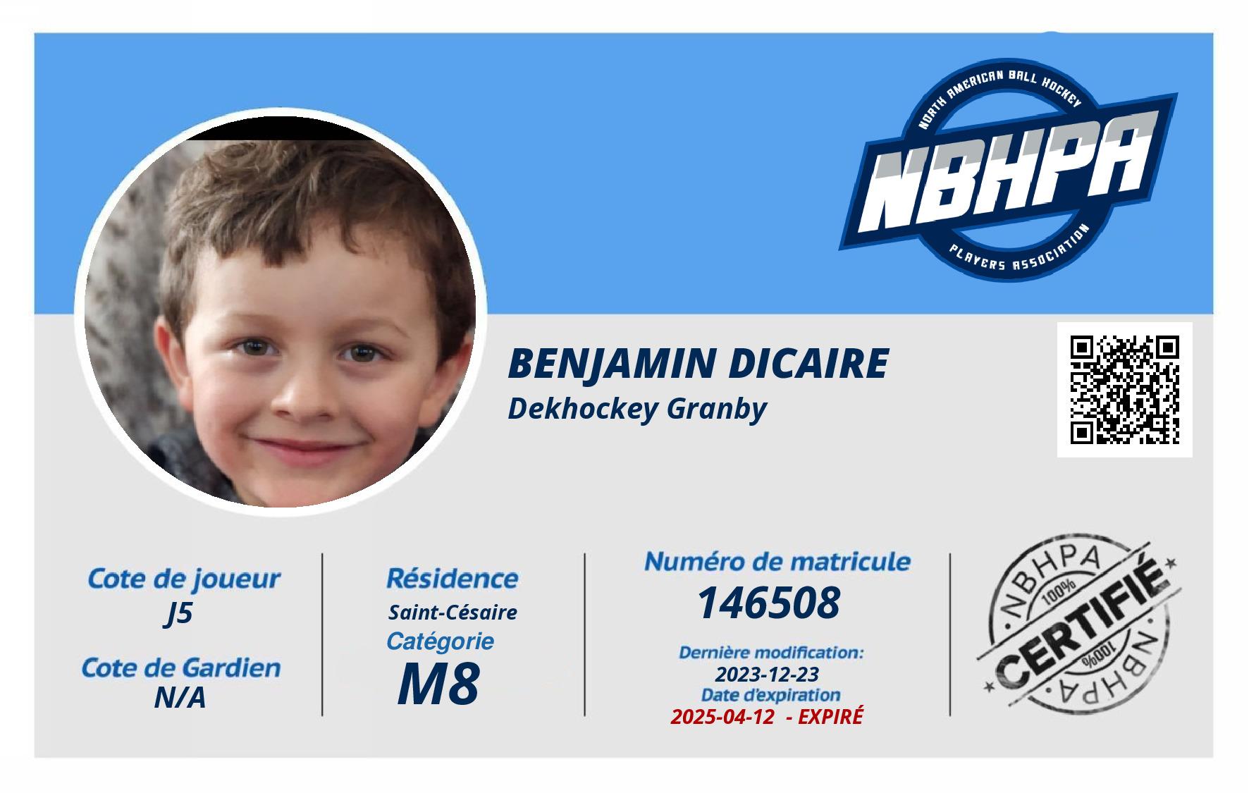 Benjamin Dicaire