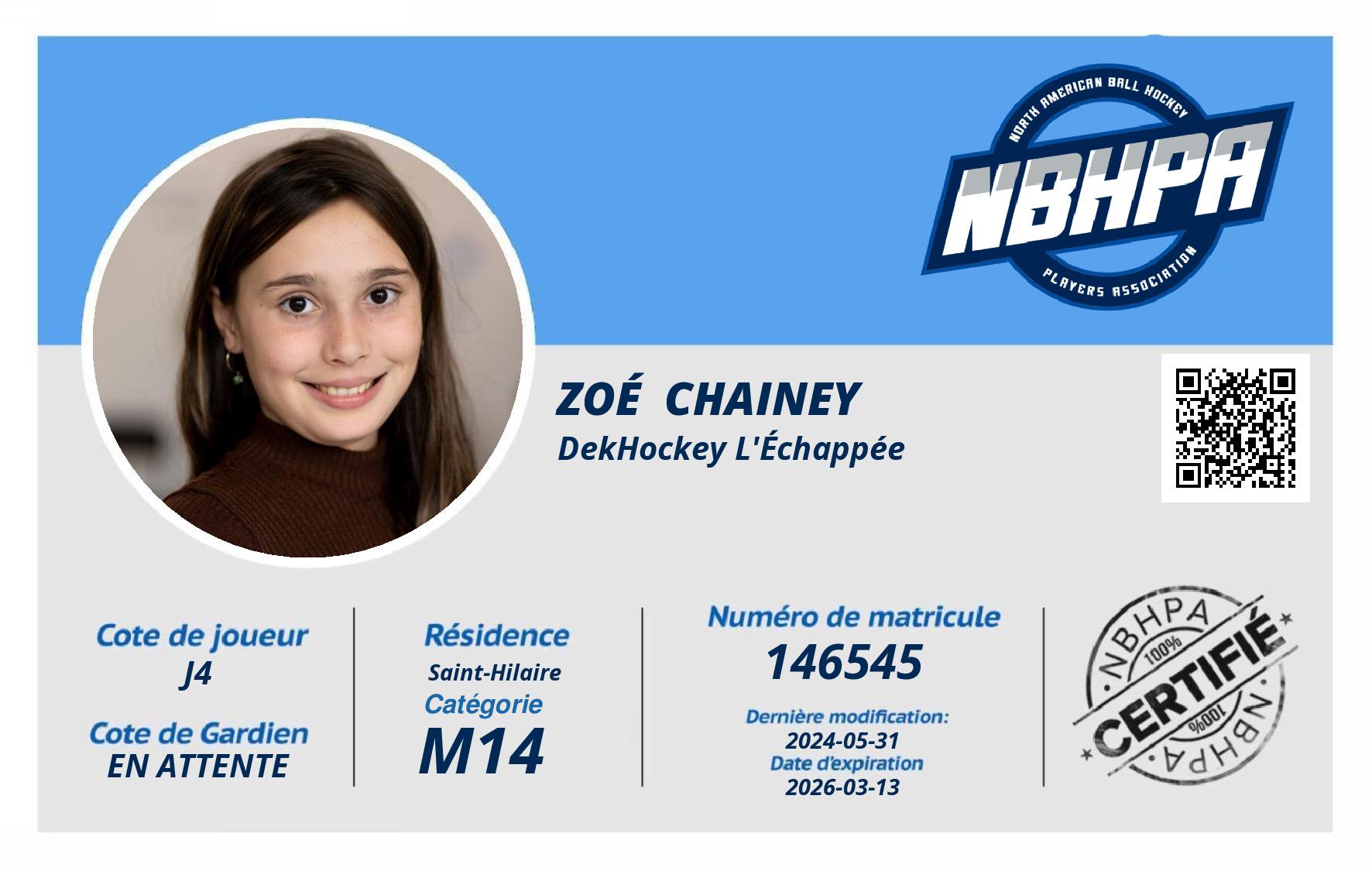 Zoé  Chainey