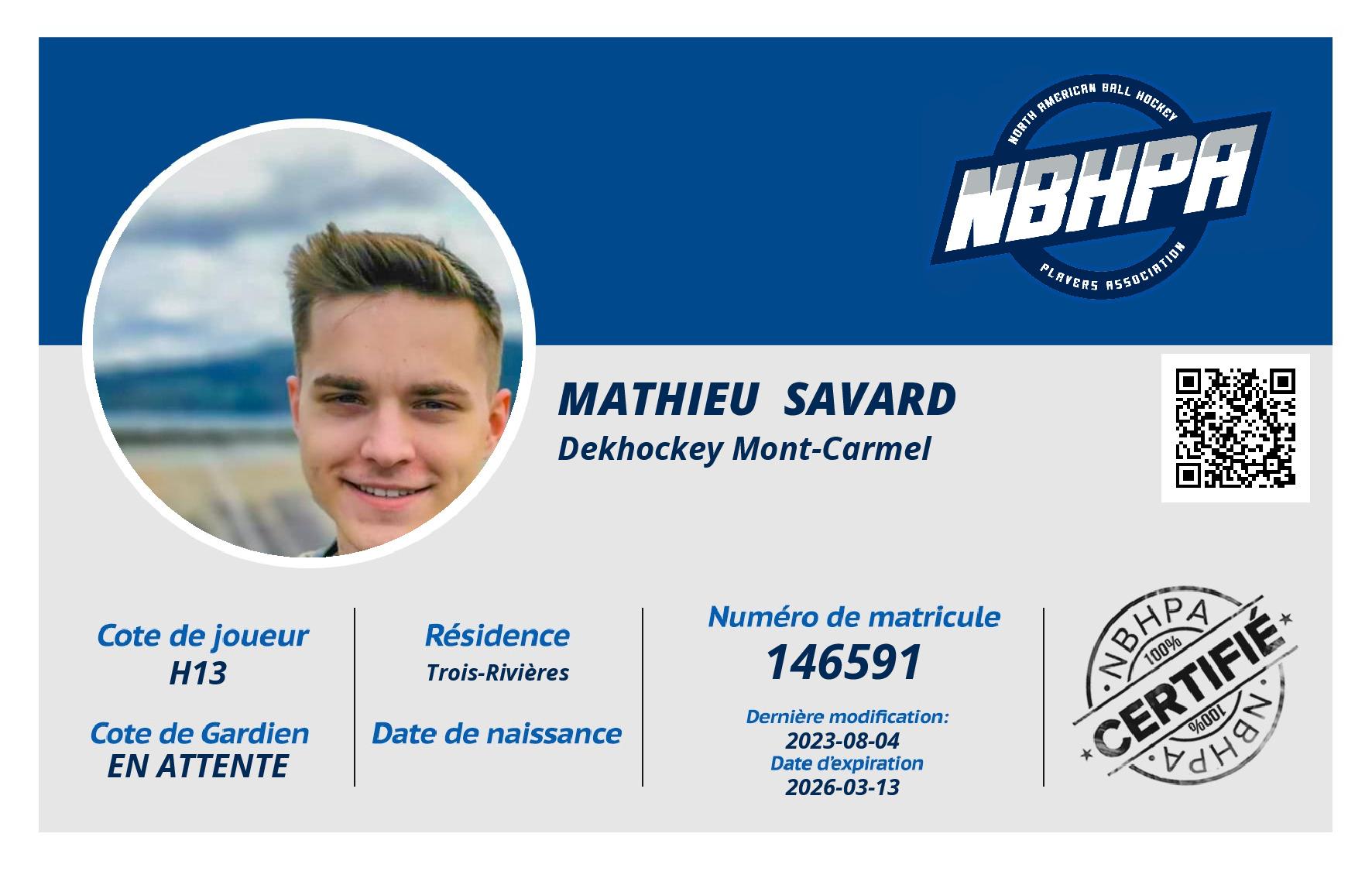 Mathieu  Savard 