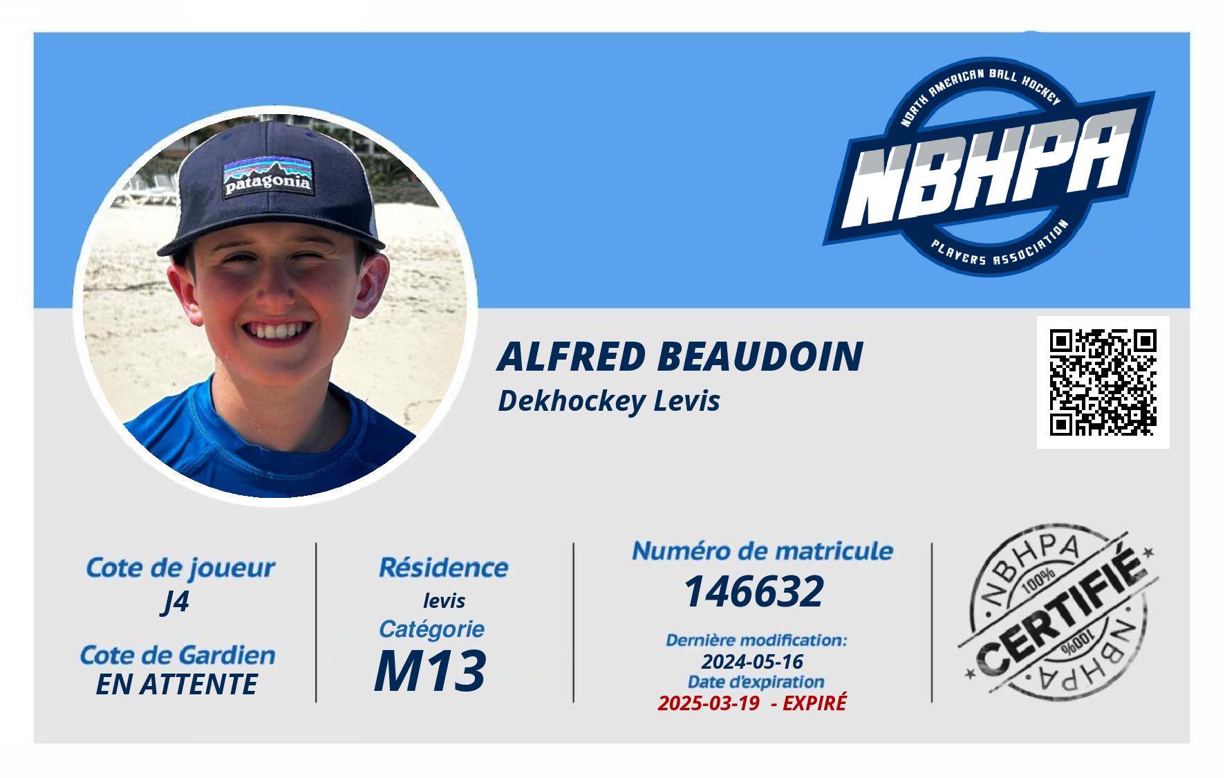 Alfred beaudoin