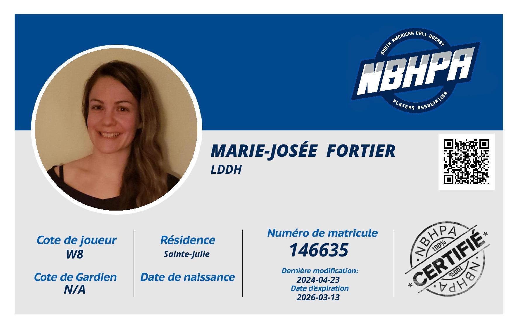 Marie-Josée  Fortier 