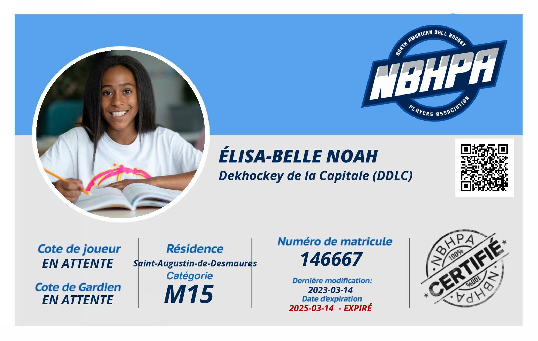 Élisa-Belle Noah
