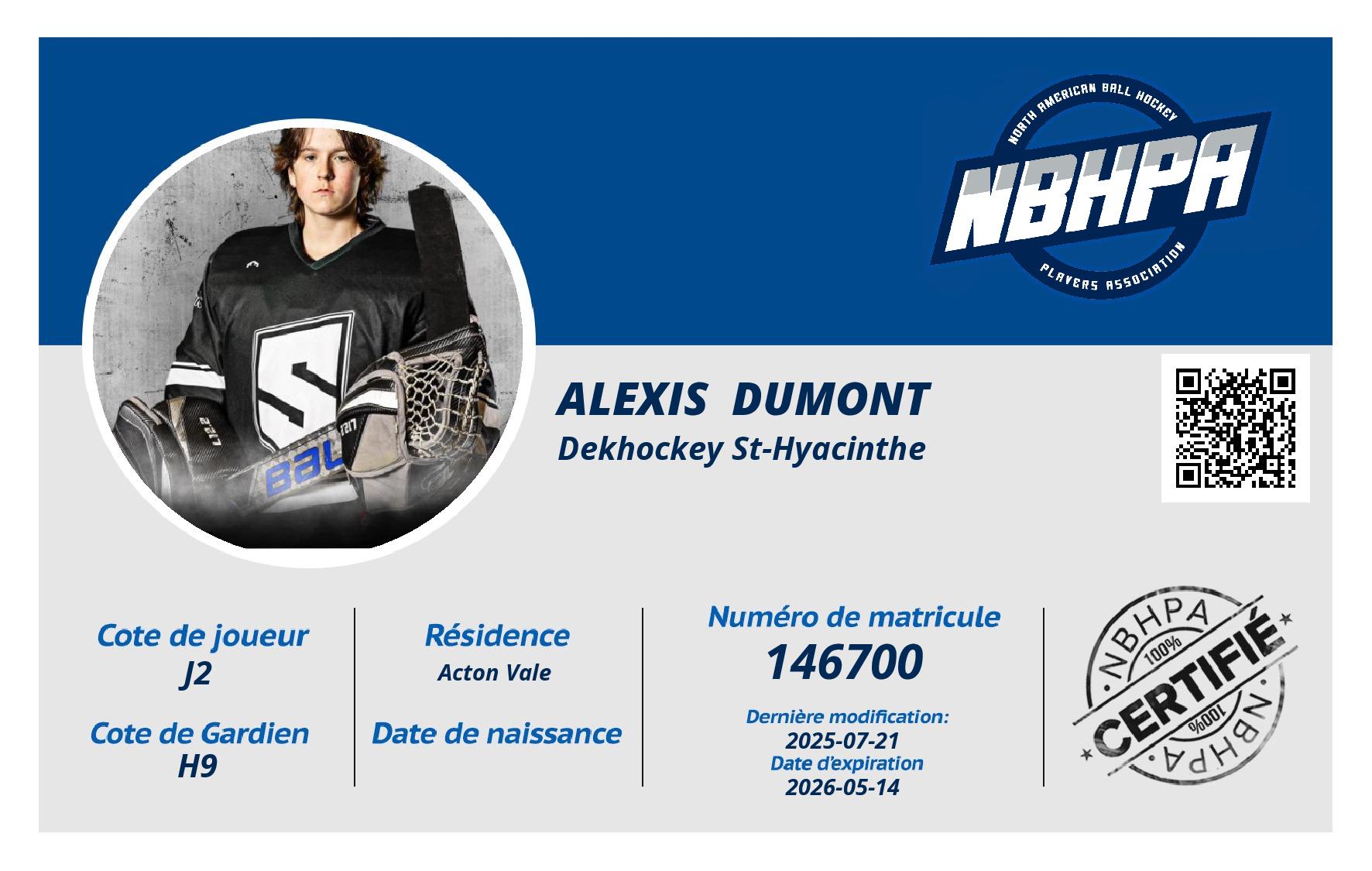 Alexis  Dumont 