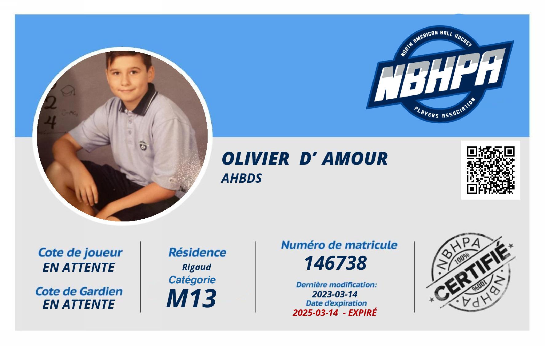 Olivier  D’Amour
