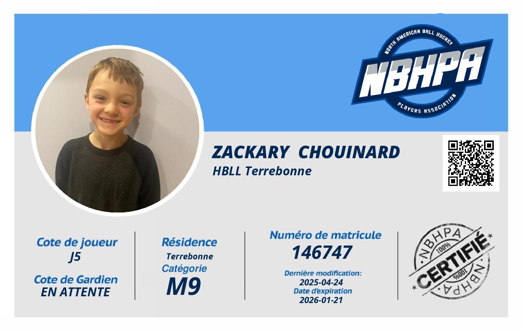 Zackary  Chouinard 