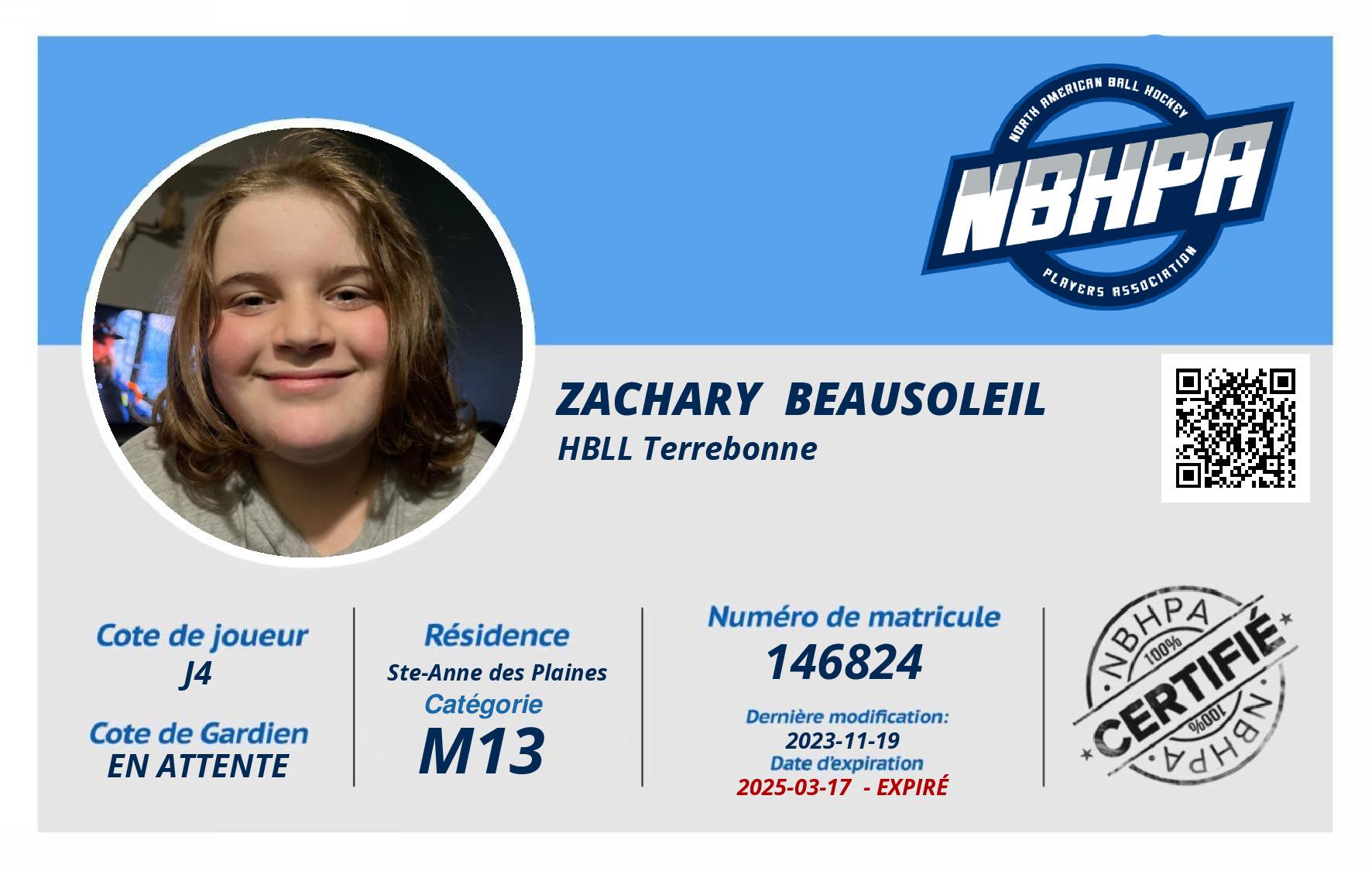 Zachary  Beausoleil