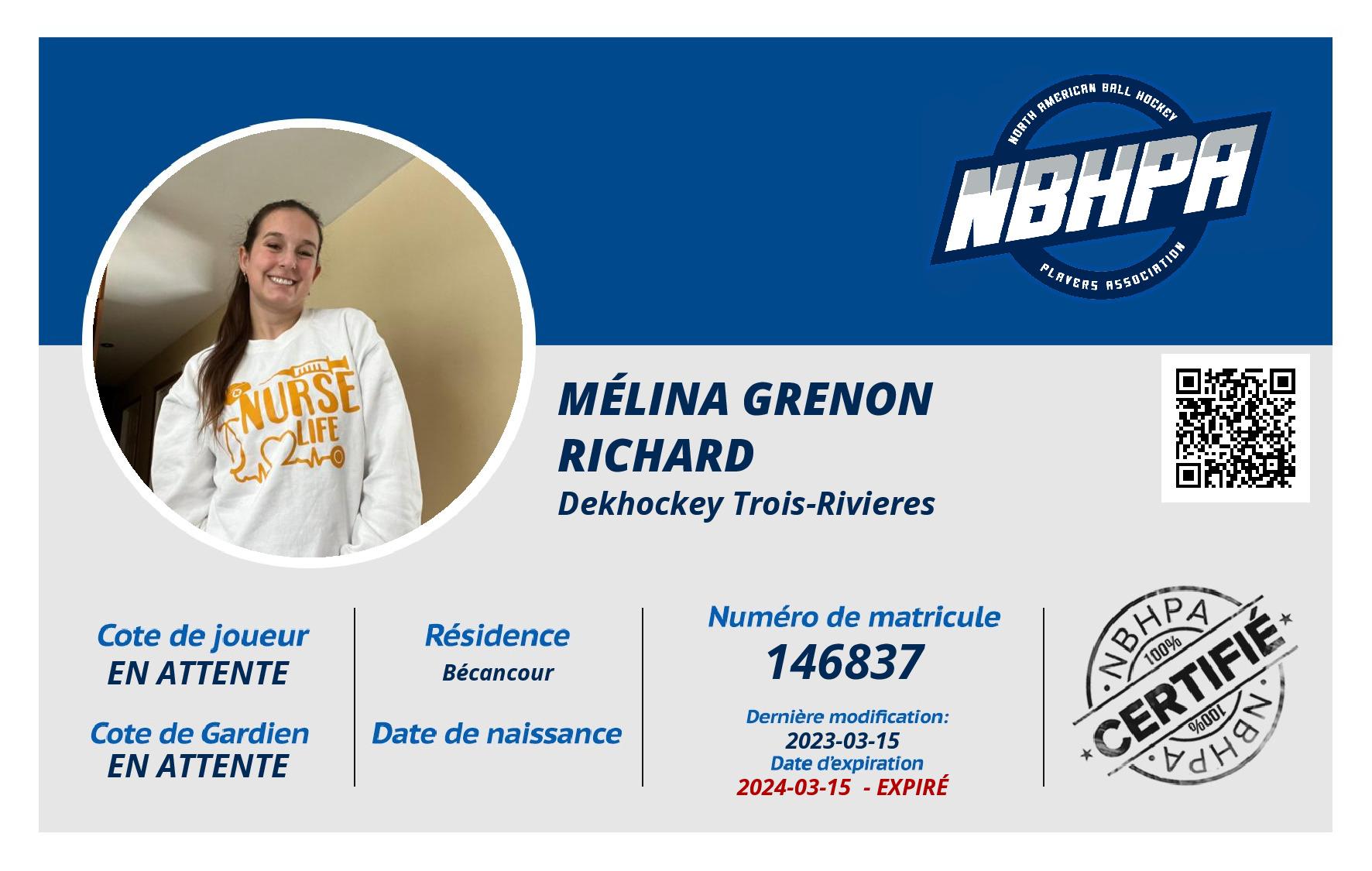 Mélina Grenon Richard