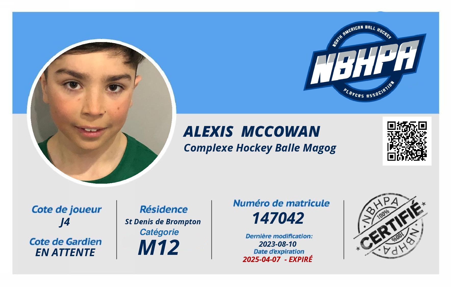 Alexis  McCowan 