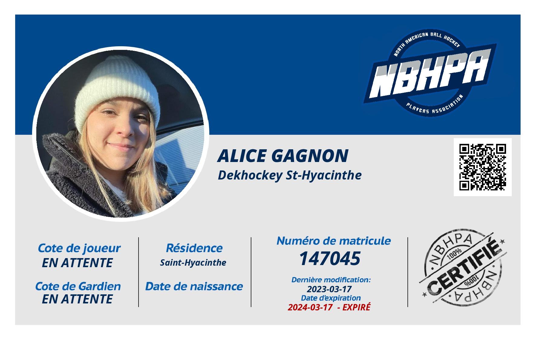 Alice Gagnon