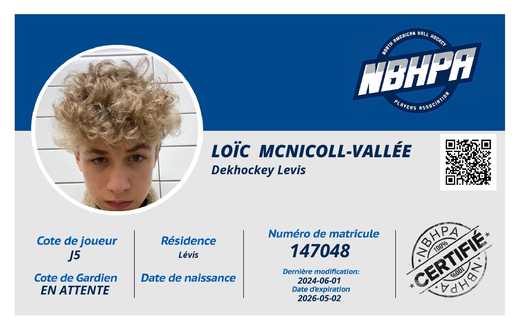 Loïc  McNicoll-Vallée