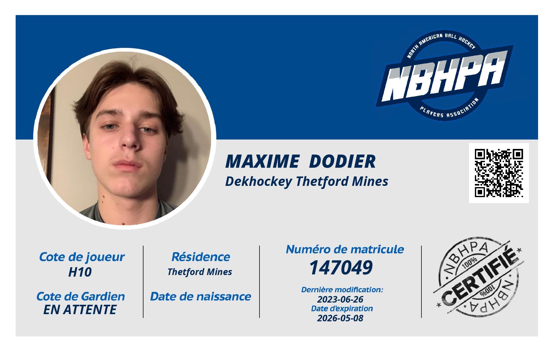 Maxime  Dodier