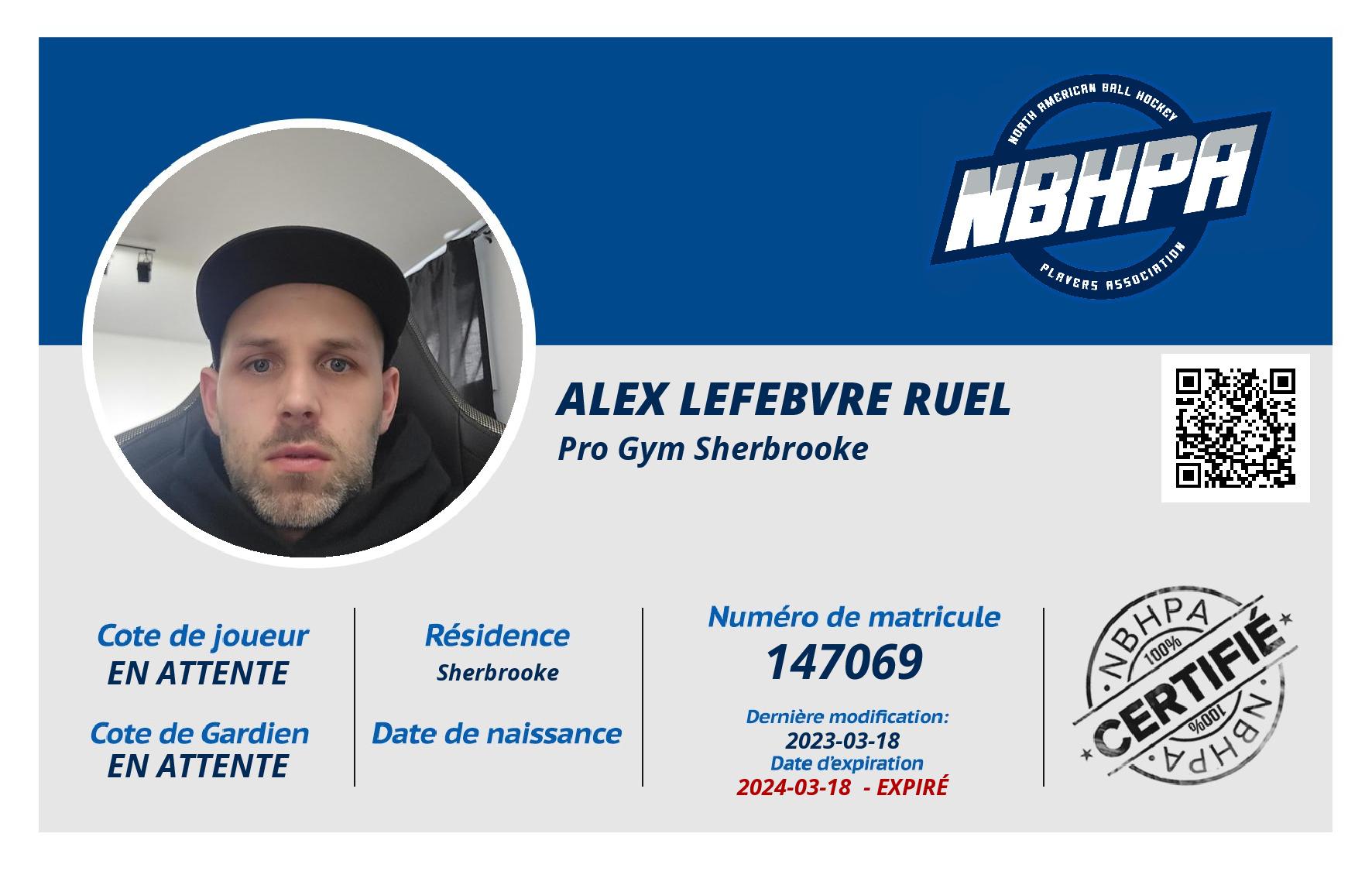Alex Lefebvre Ruel