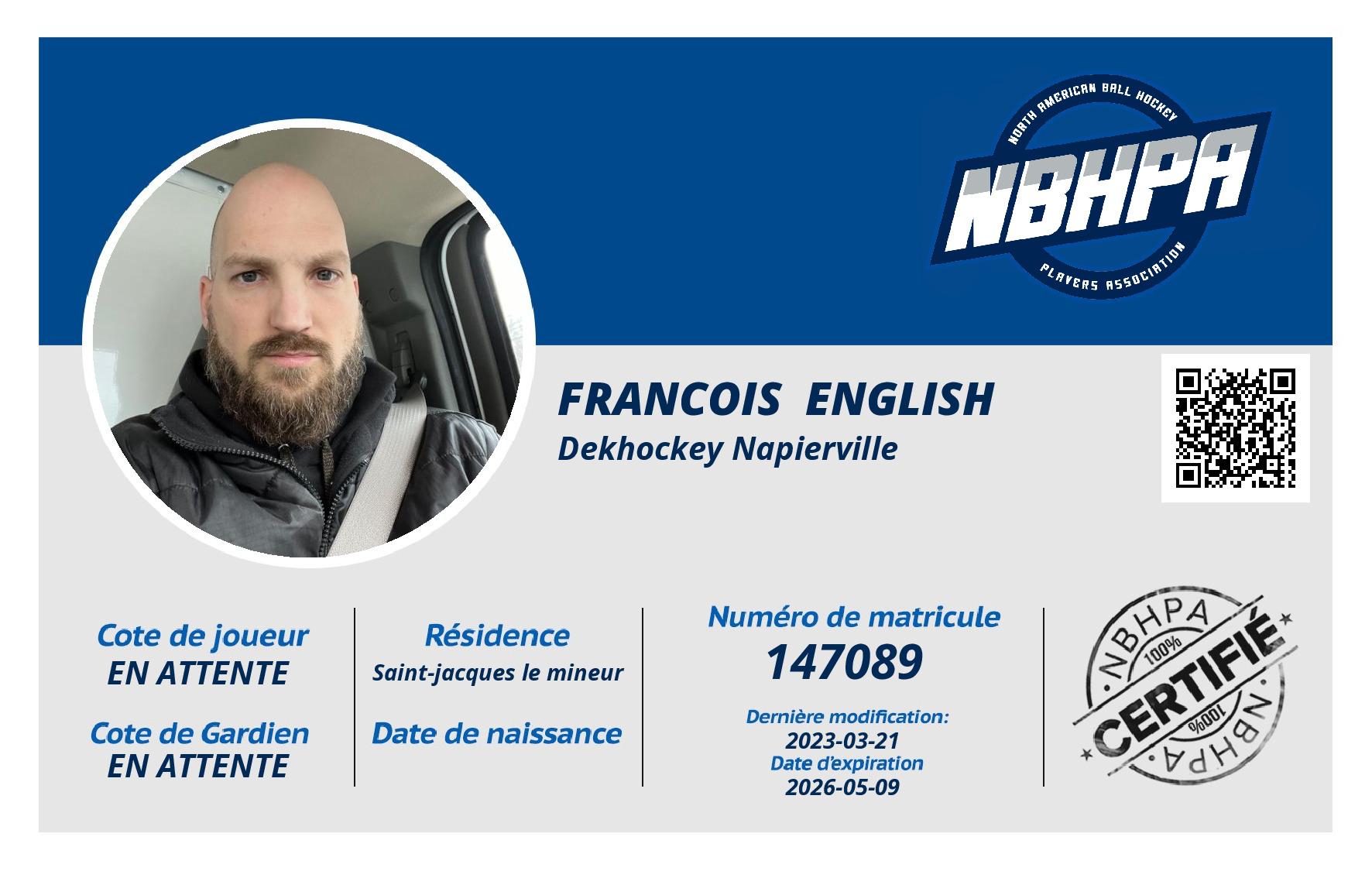 Francois  English 