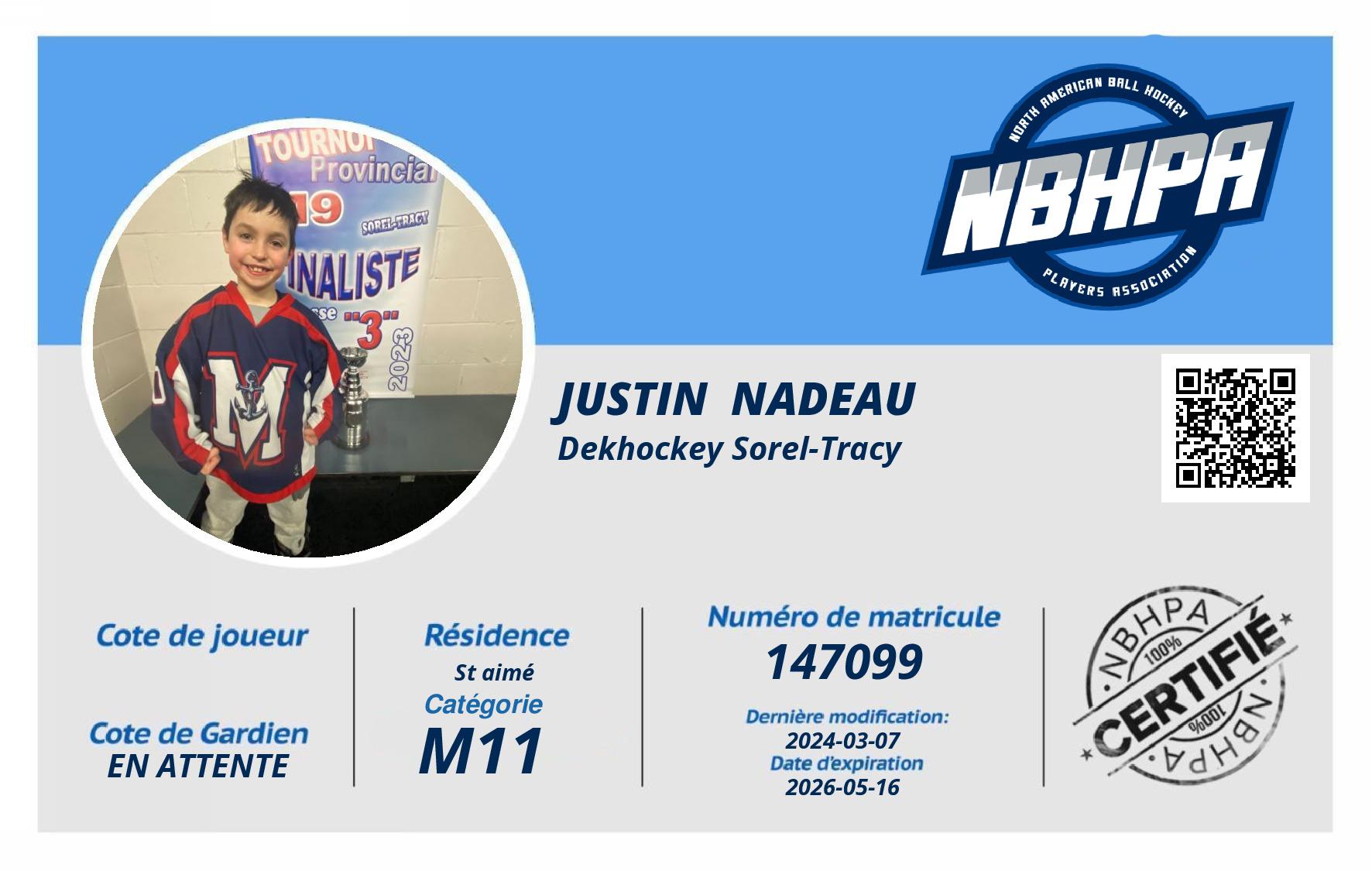 Justin  Nadeau 