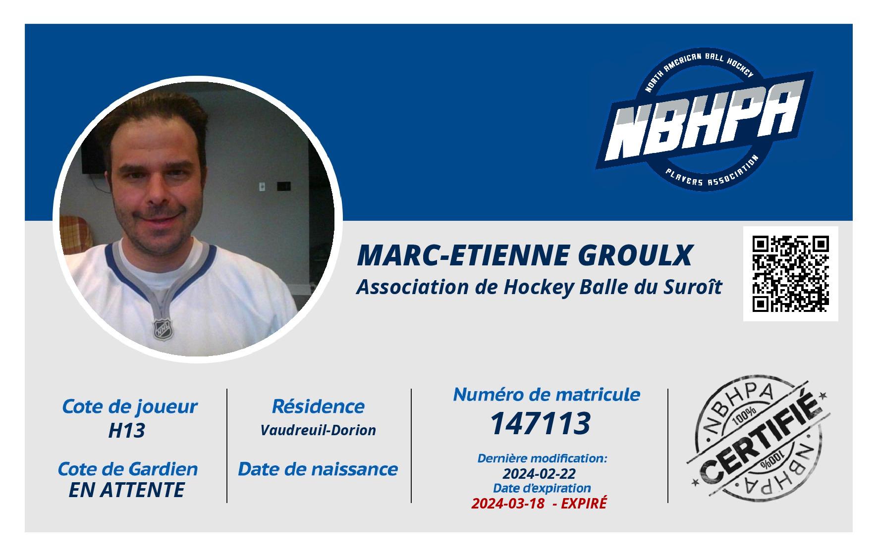 Marc-Etienne Groulx