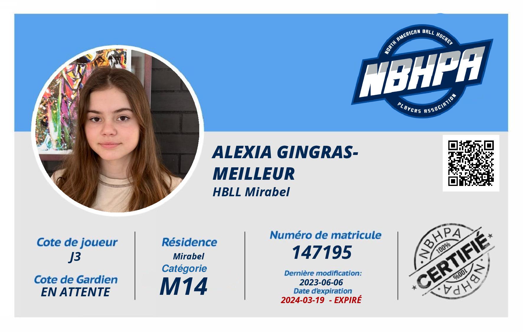 Alexia Gingras-Meilleur 