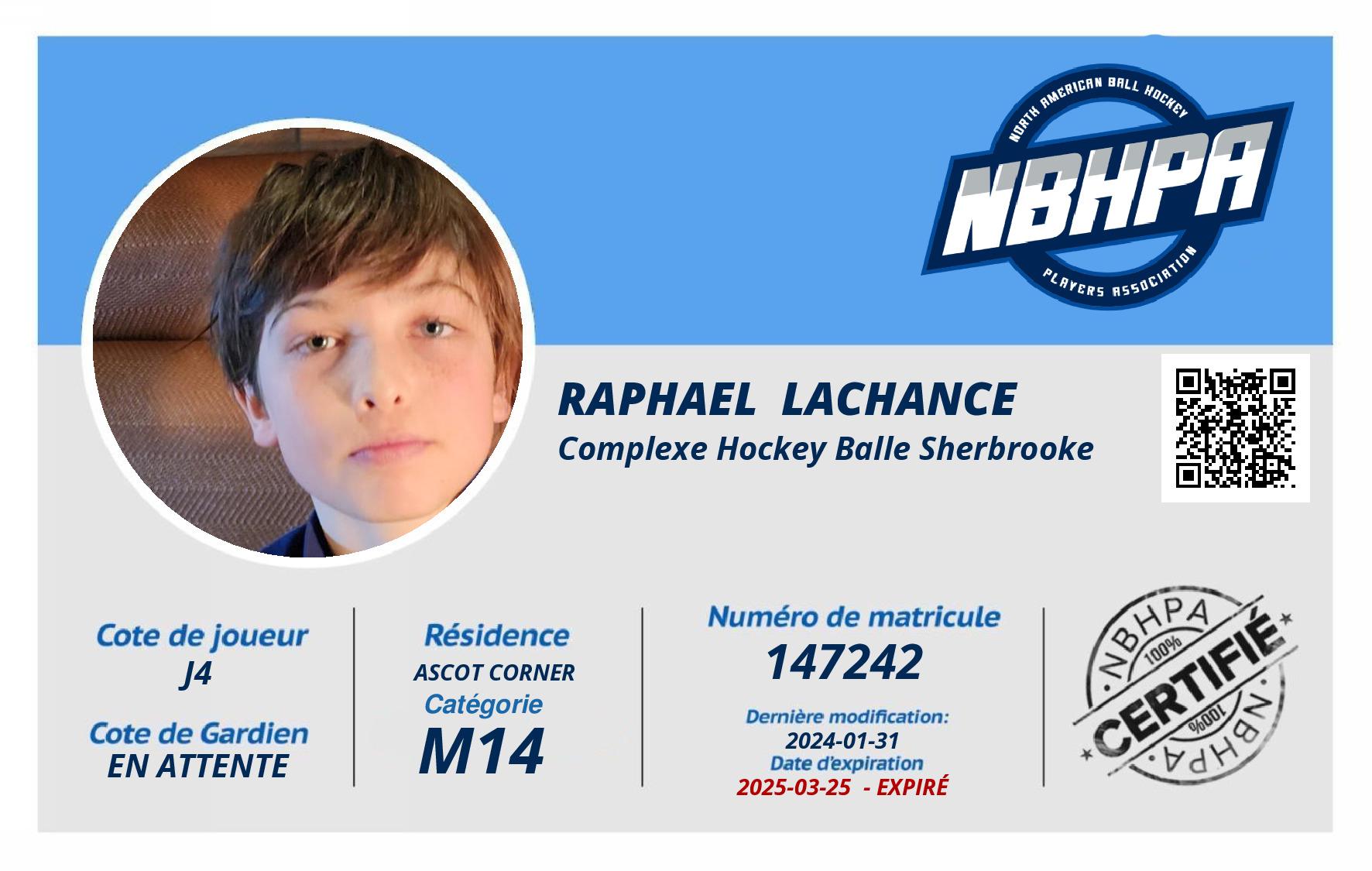 Raphael  Lachance