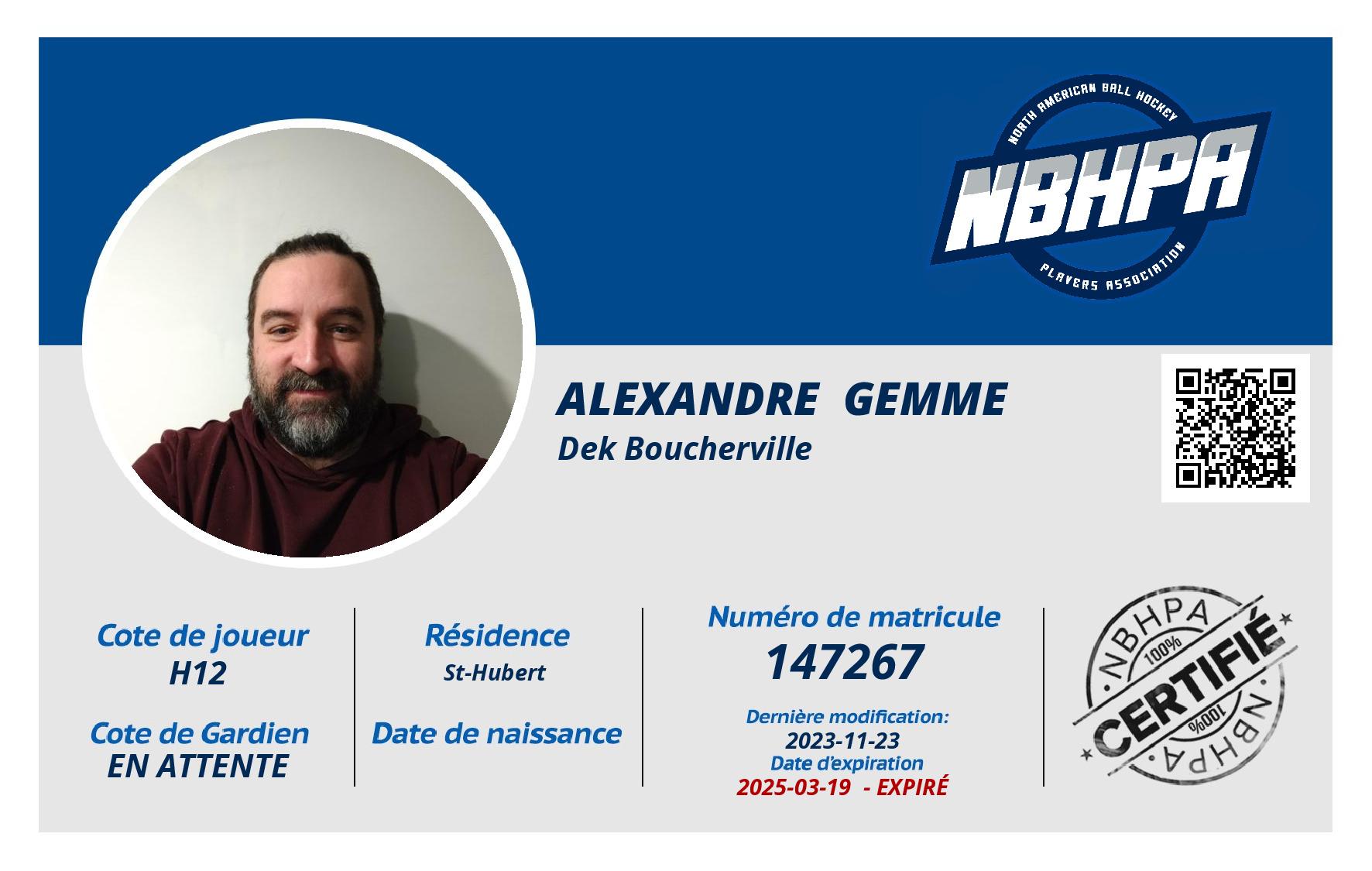 Alexandre  Gemme