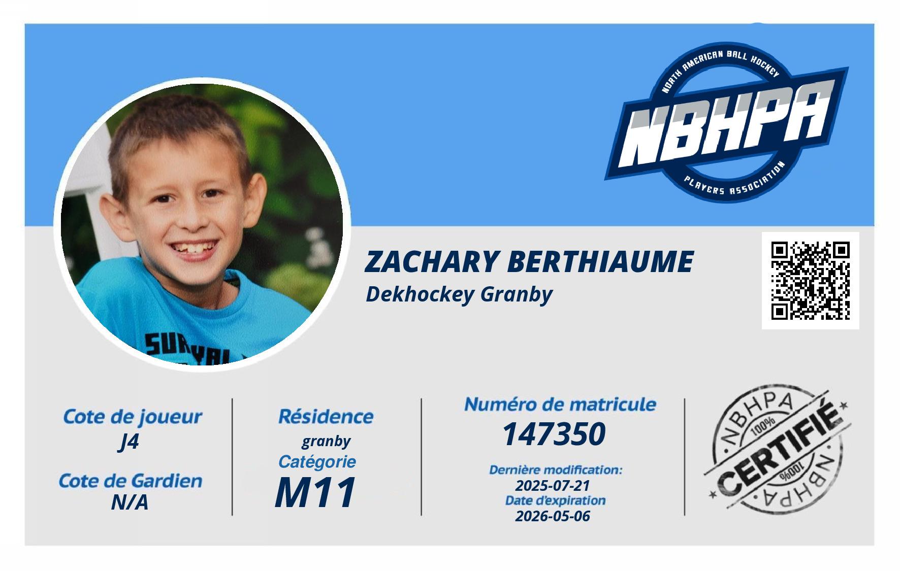 Zachary Berthiaume