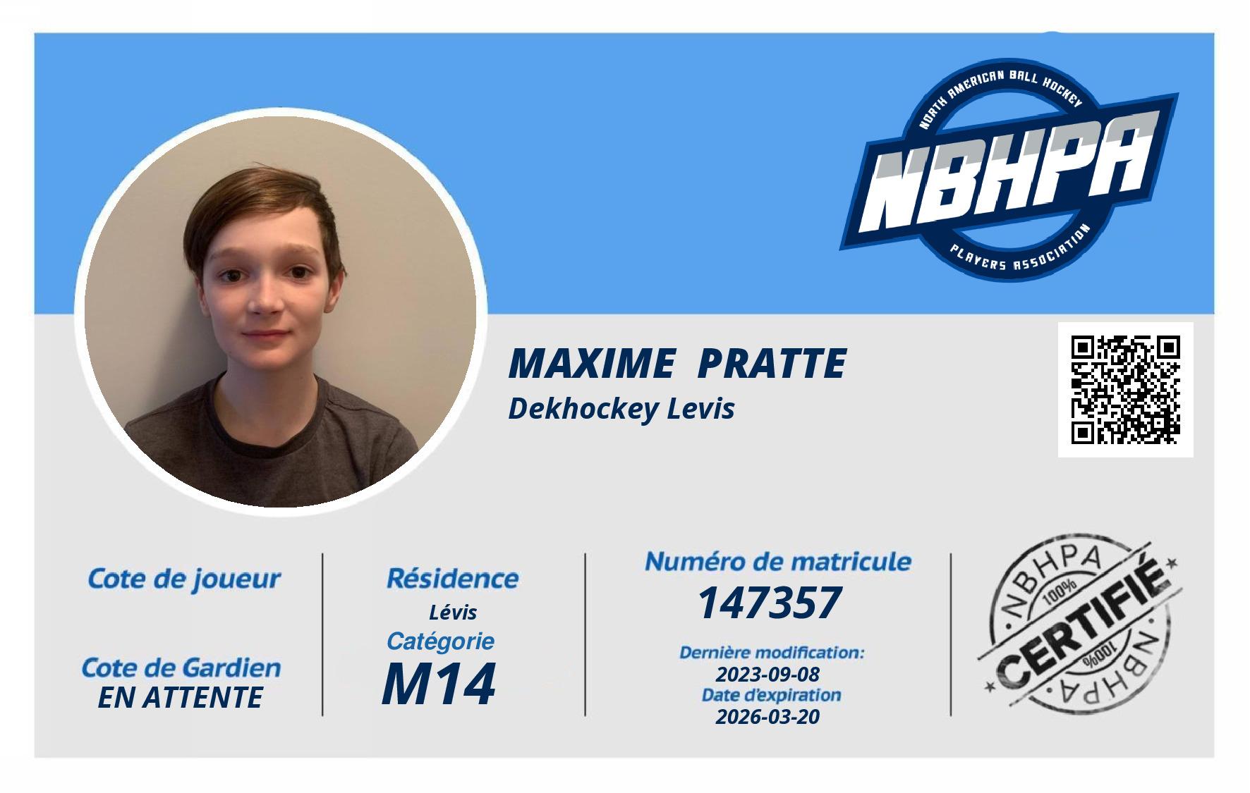 Maxime  Pratte 
