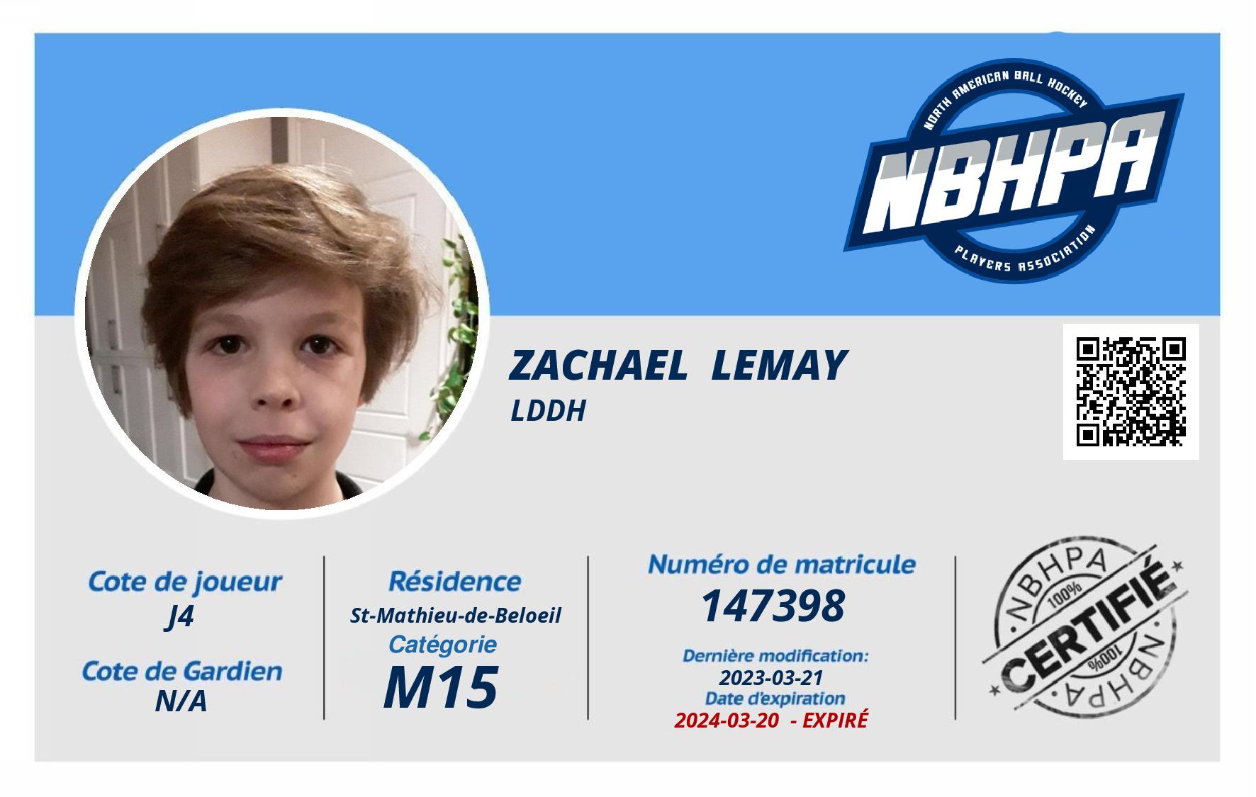 Zachael  Lemay 
