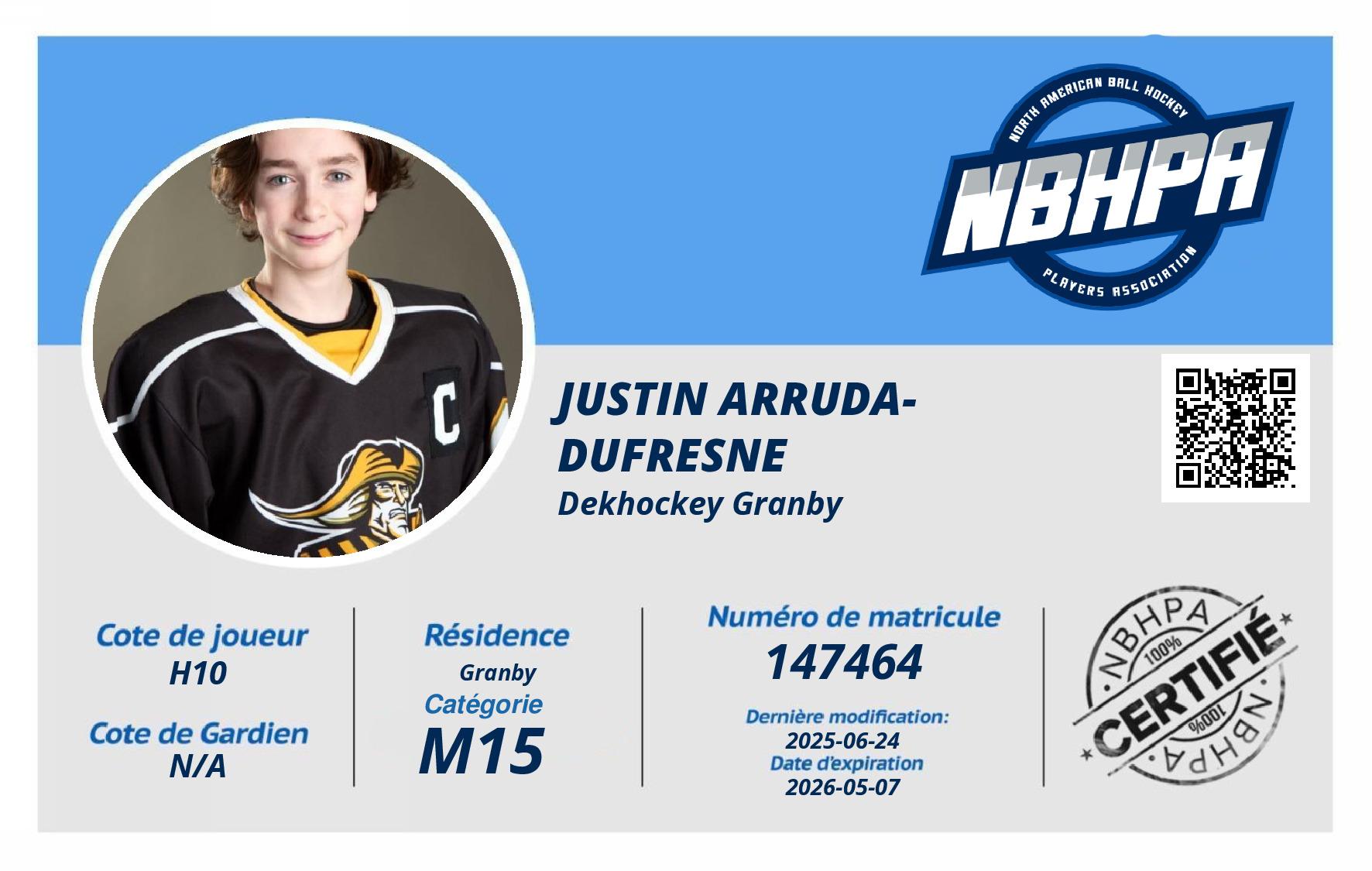 Justin Arruda-Dufresne