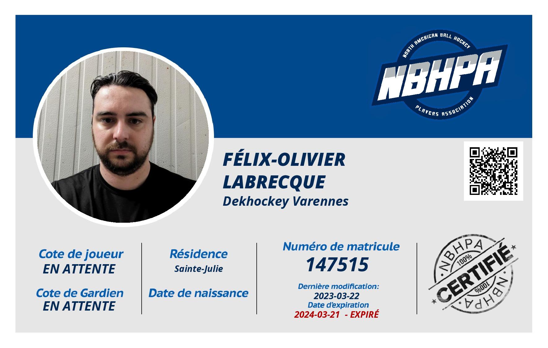 Félix-Olivier Labrecque