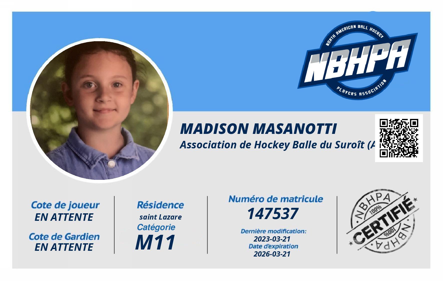 Madison Masanotti