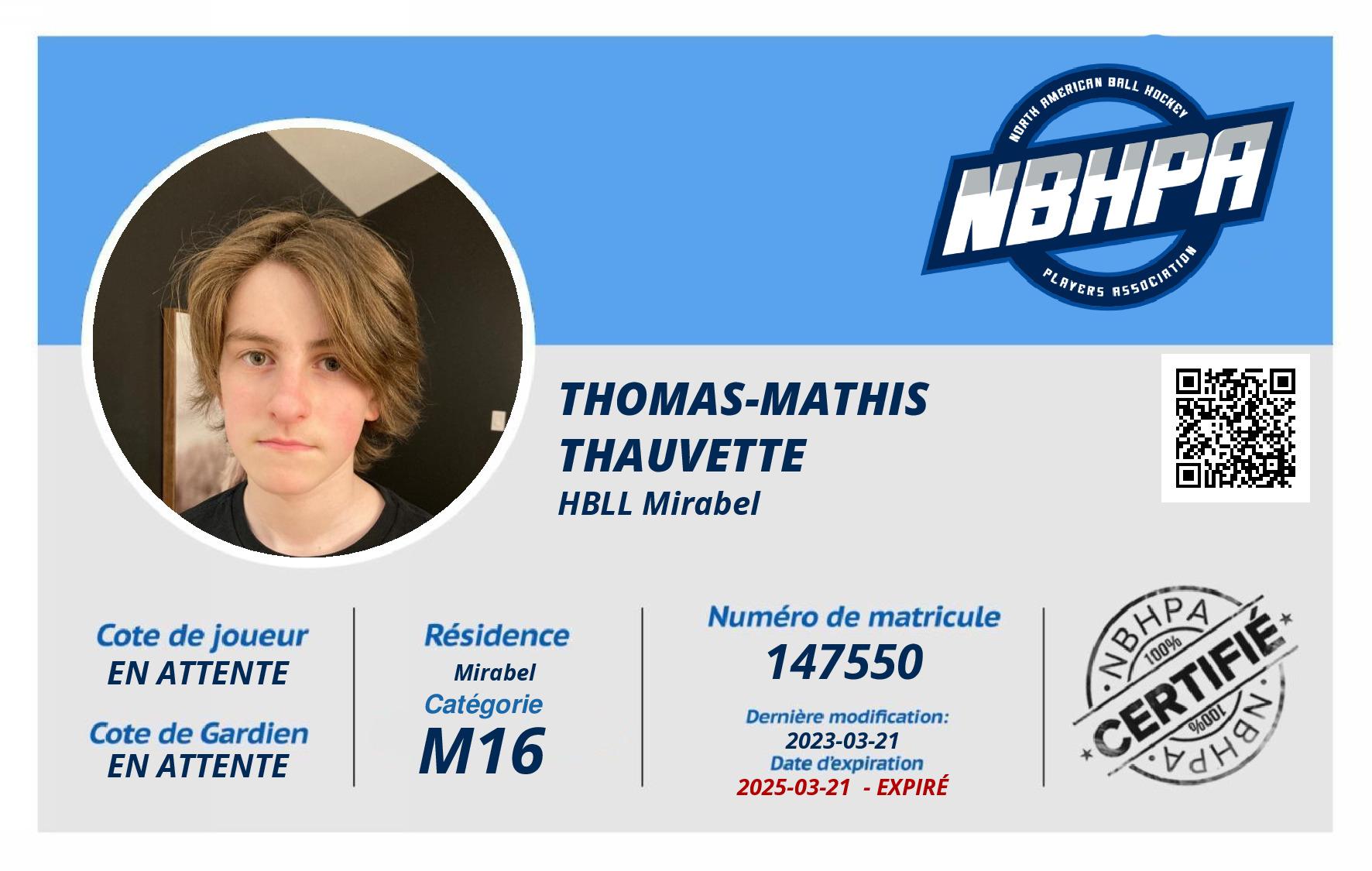 Thomas-Mathis  Thauvette 