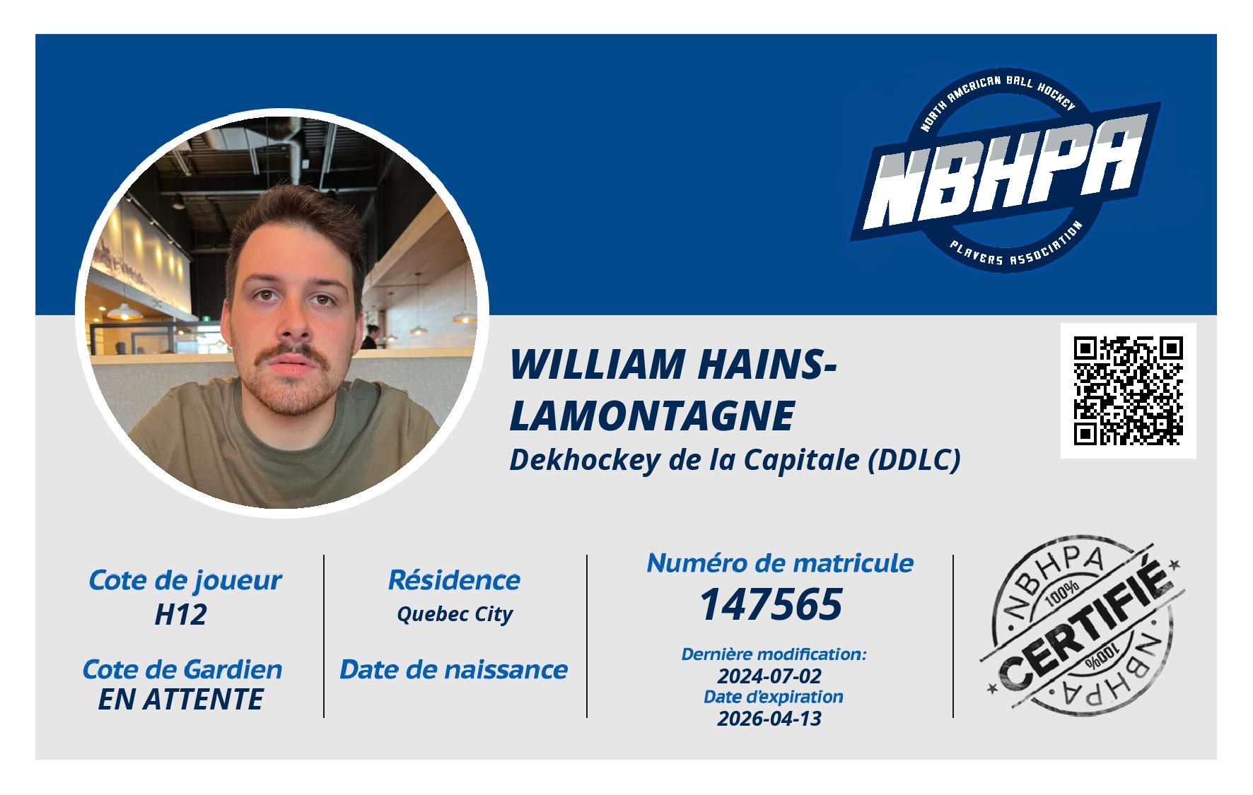 William Hains-Lamontagne