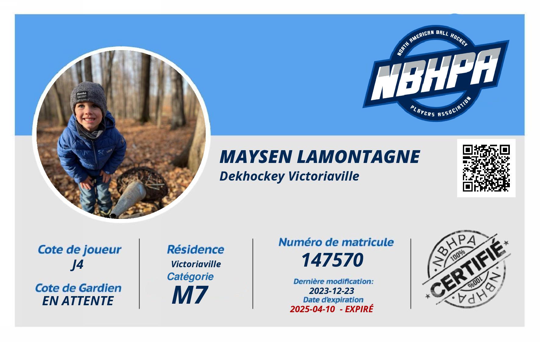 Maysen Lamontagne