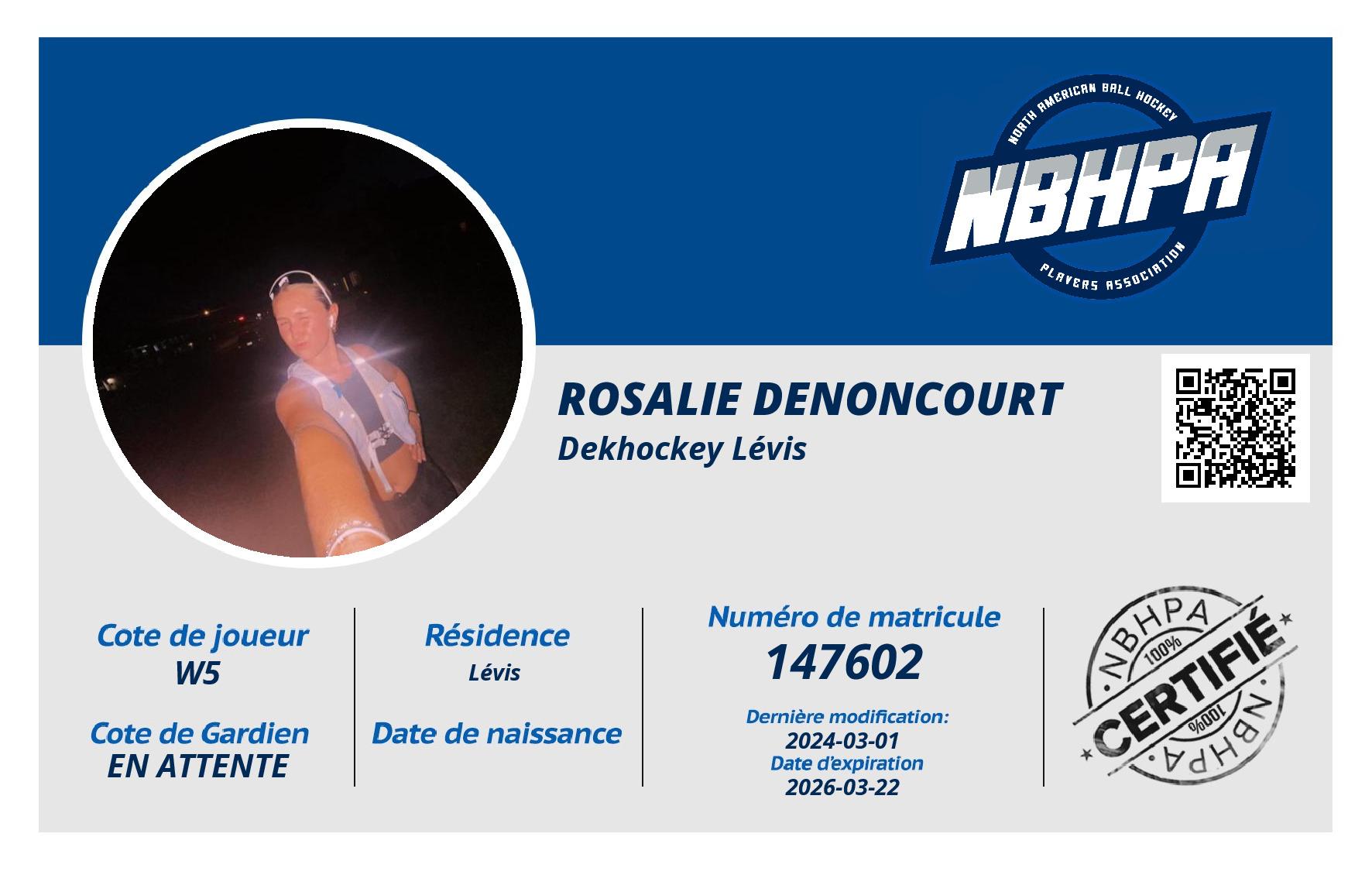 Rosalie Denoncourt 