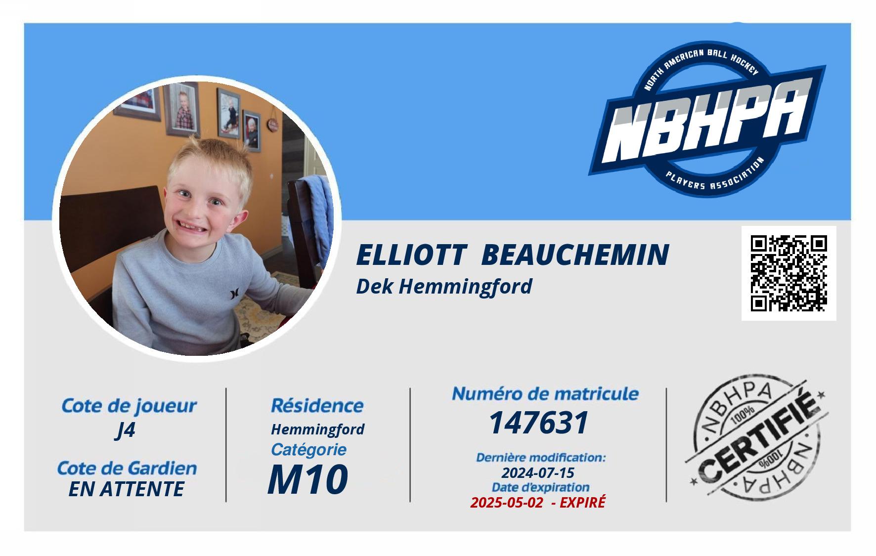 Elliott  Beauchemin 
