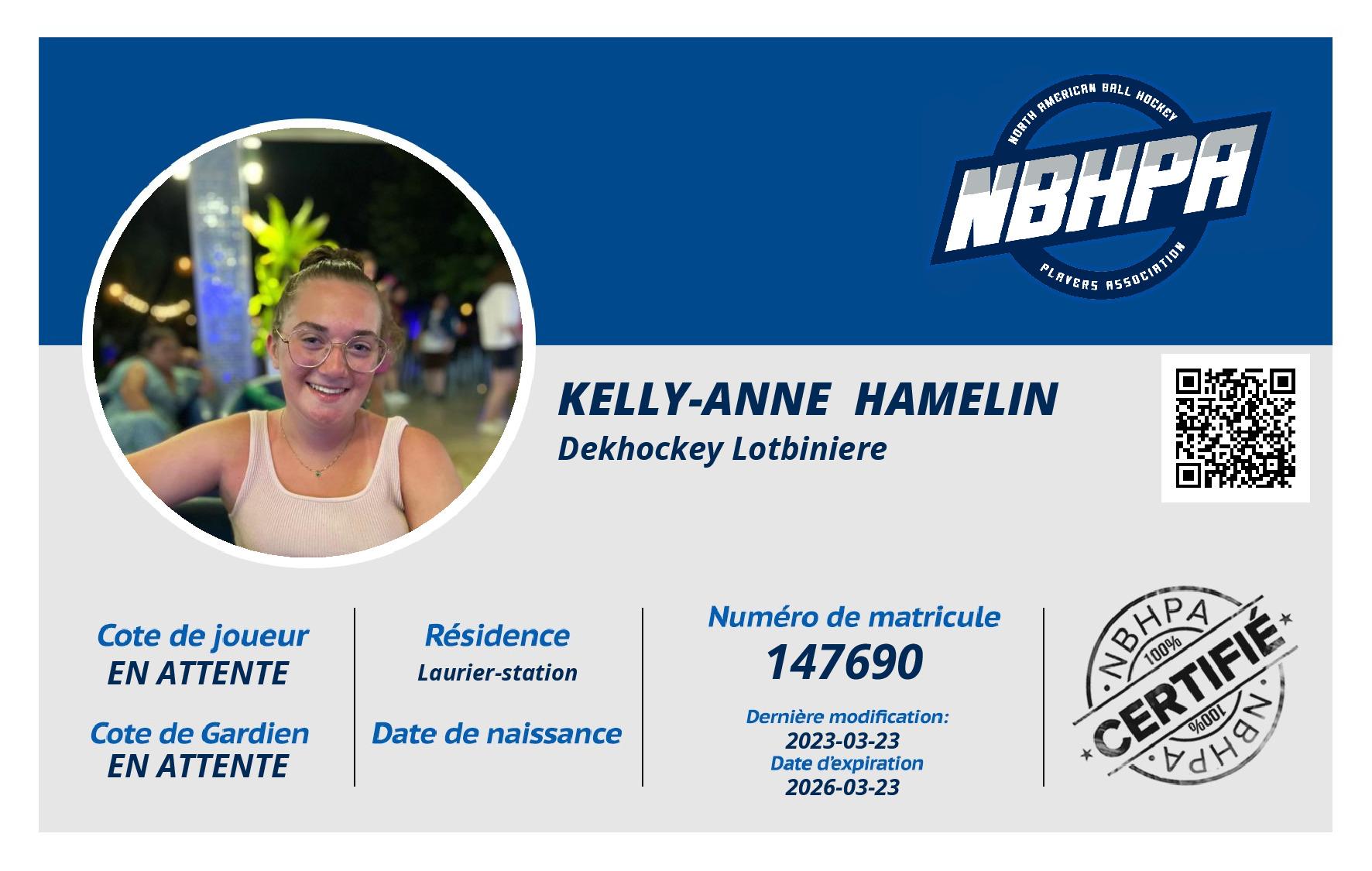 Kelly-Anne  Hamelin 