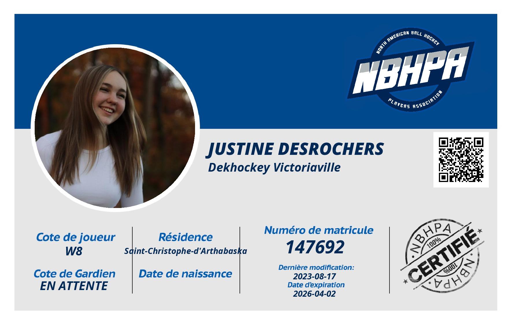 Justine Desrochers