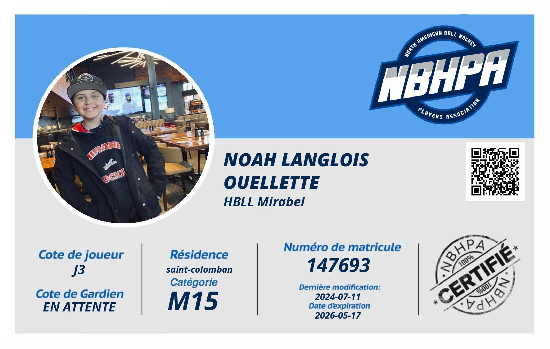 Noah Langlois Ouellette