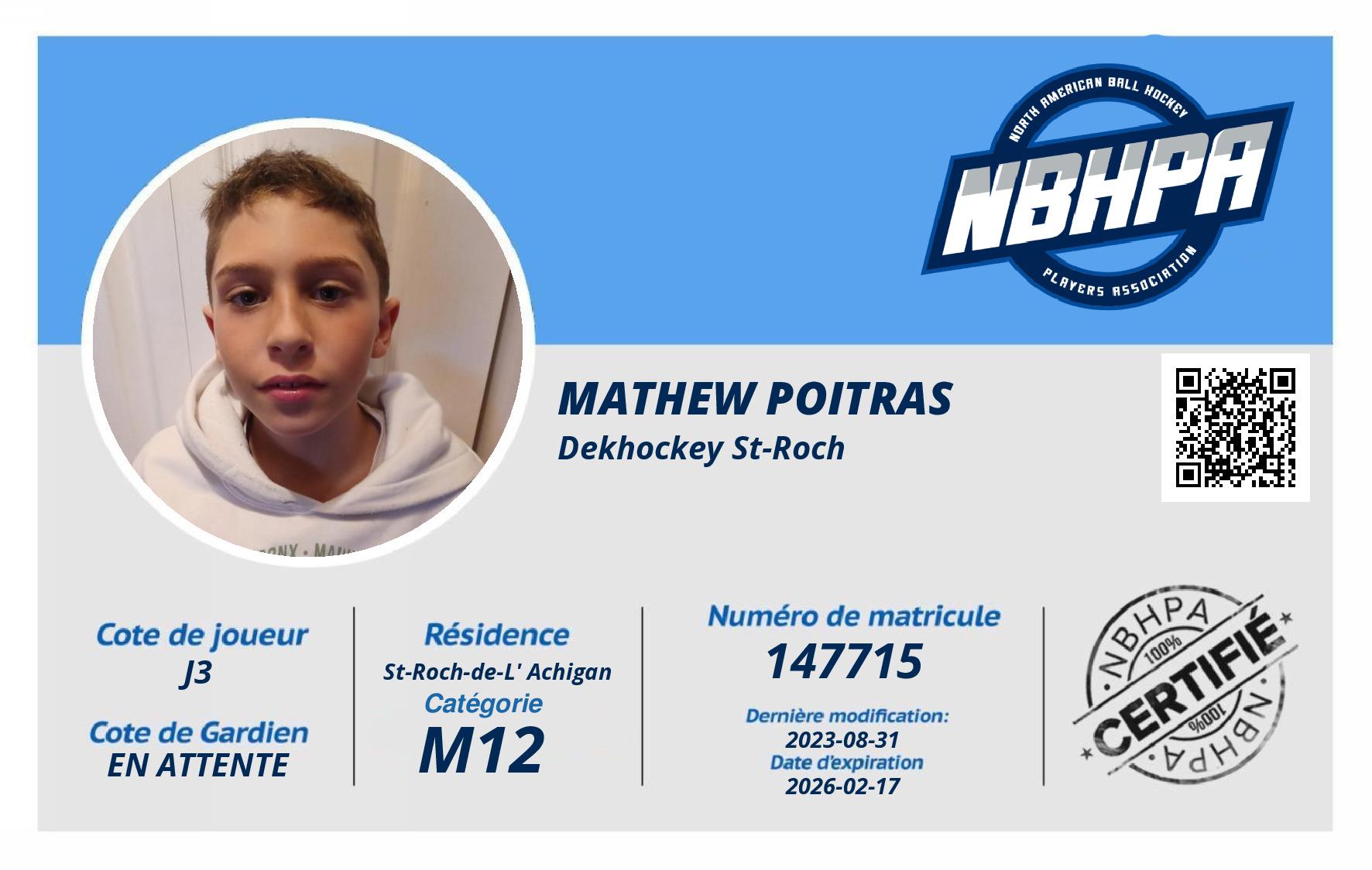 Mathew Poitras 