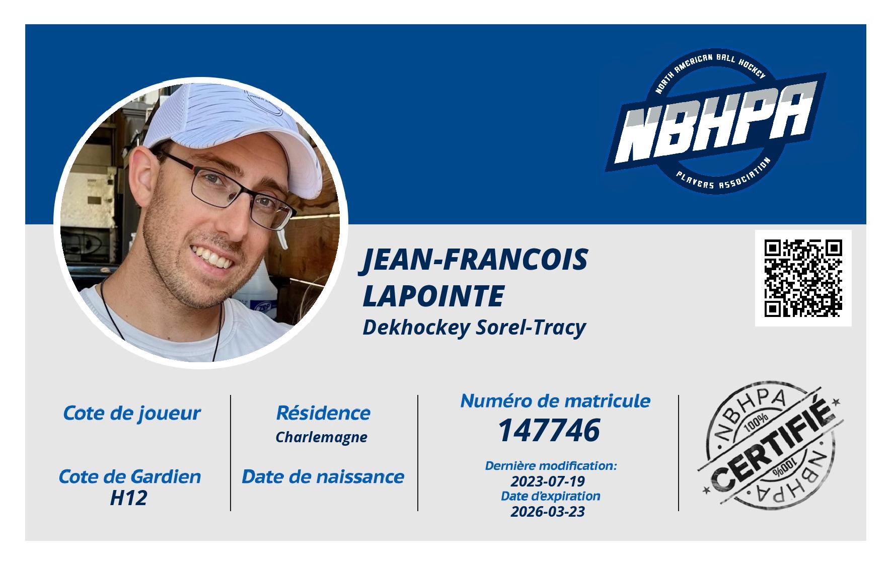 Jean-Francois Lapointe