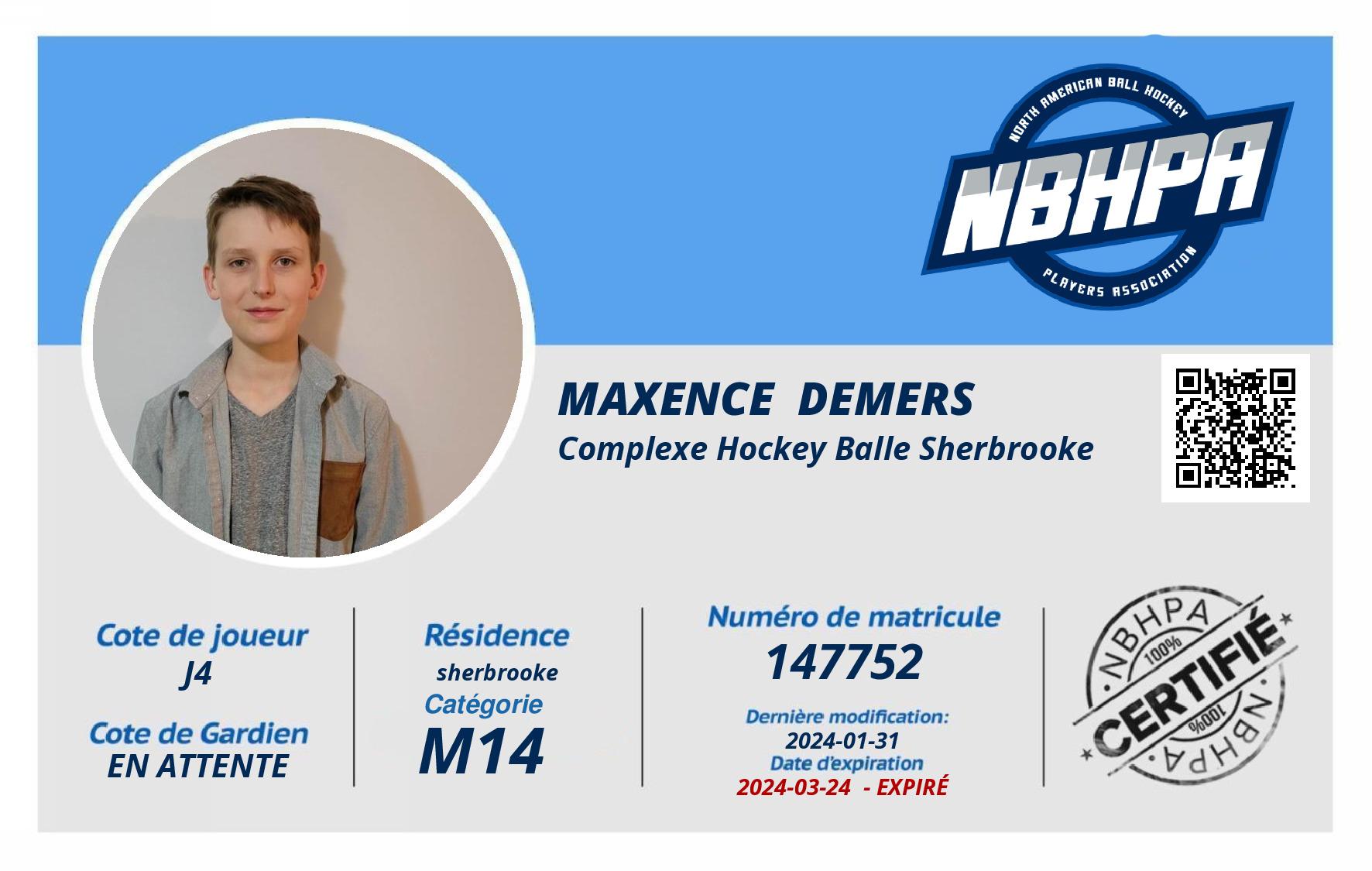 Maxence  Demers