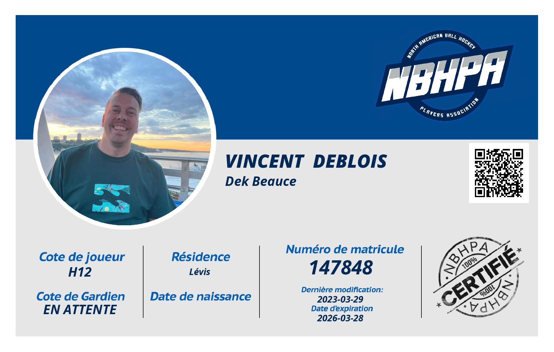 Vincent  Deblois 