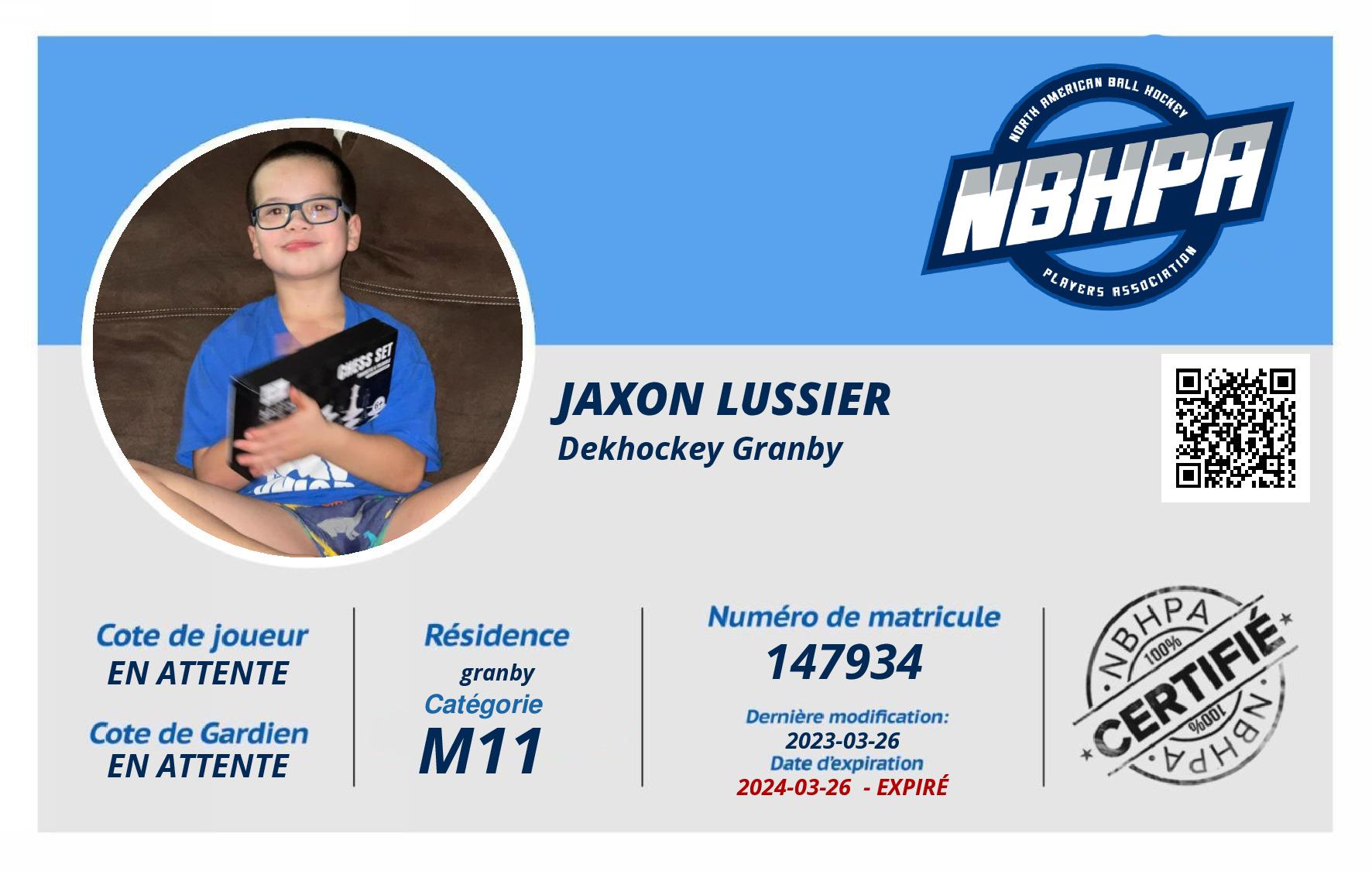 Jaxon Lussier