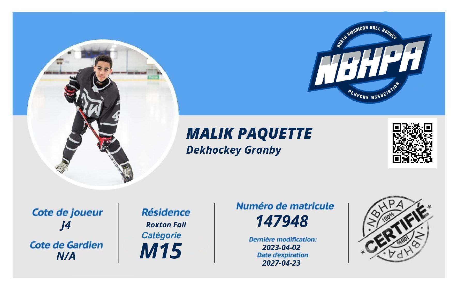 Malik Paquette